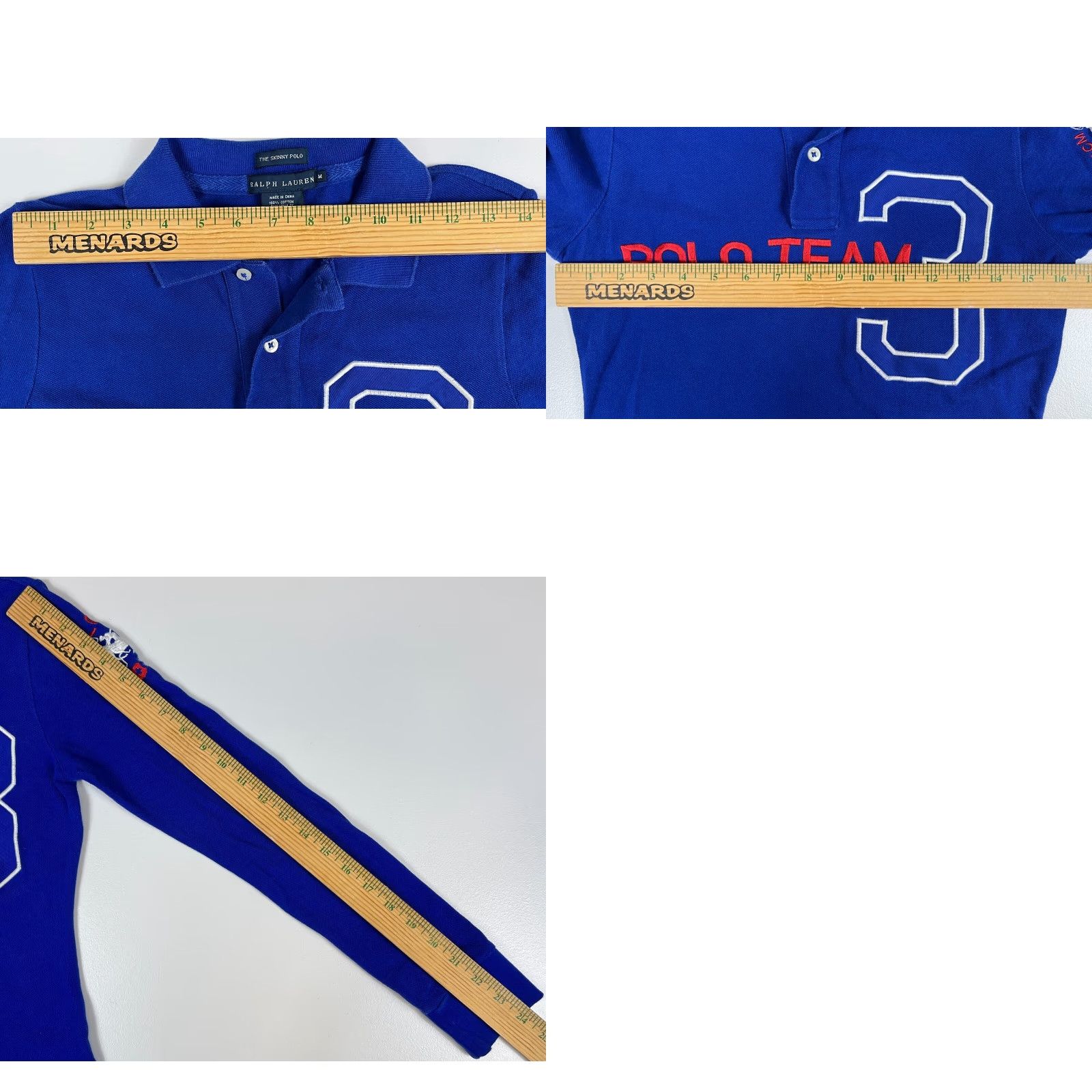 Ralph Lauren Ralph Lauren Women's The Skinny Polo Shirt Long Sleeve Embroidered Sz M Blue Polo Regular Women’s XS? Size M / US 6-8 / IT 42-44 - 9 Thumbnail