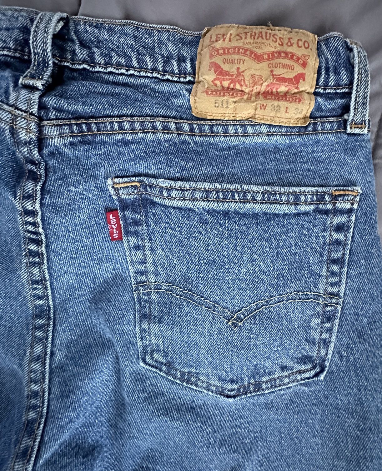 Levi's Levi's Men's 511 Slim Fit 32x34 Jeans Size US 32 / EU 48 - 6 Thumbnail