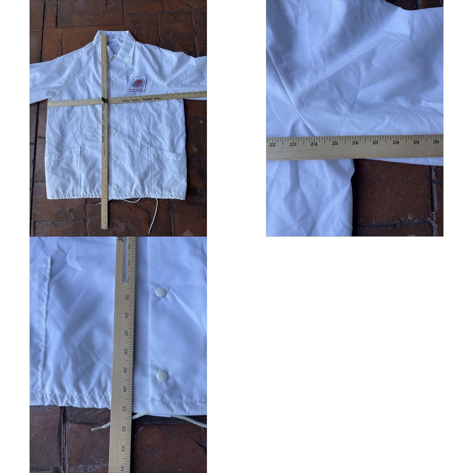 Vintage VINTAGE ILGWU Workers Union Employee Nylon Jacket XL White RARE - ILGWU - Jacket, Windbreaker, Unisex Adults, 80s, Logo, Button Closure Size US XL / EU 56 / 4 - 9 Thumbnail