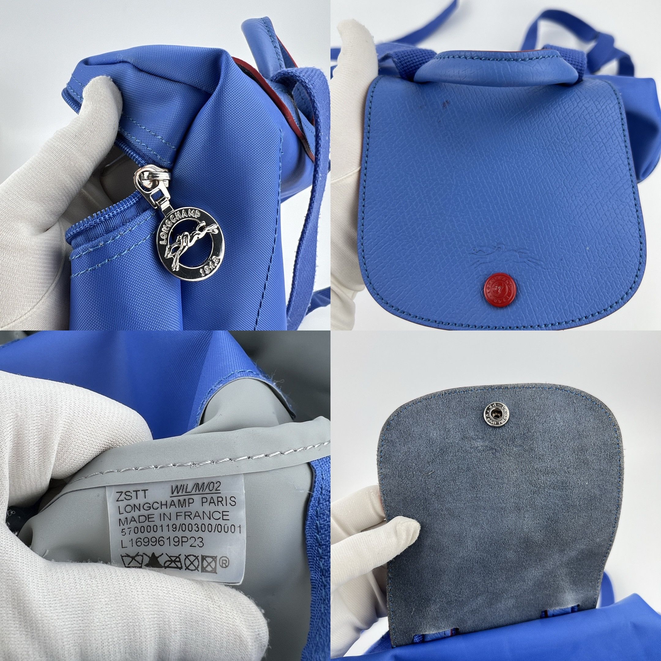 Longchamp Longchamp Le Pliage BackPack Blue Nylon Size ONE SIZE - 9 Thumbnail