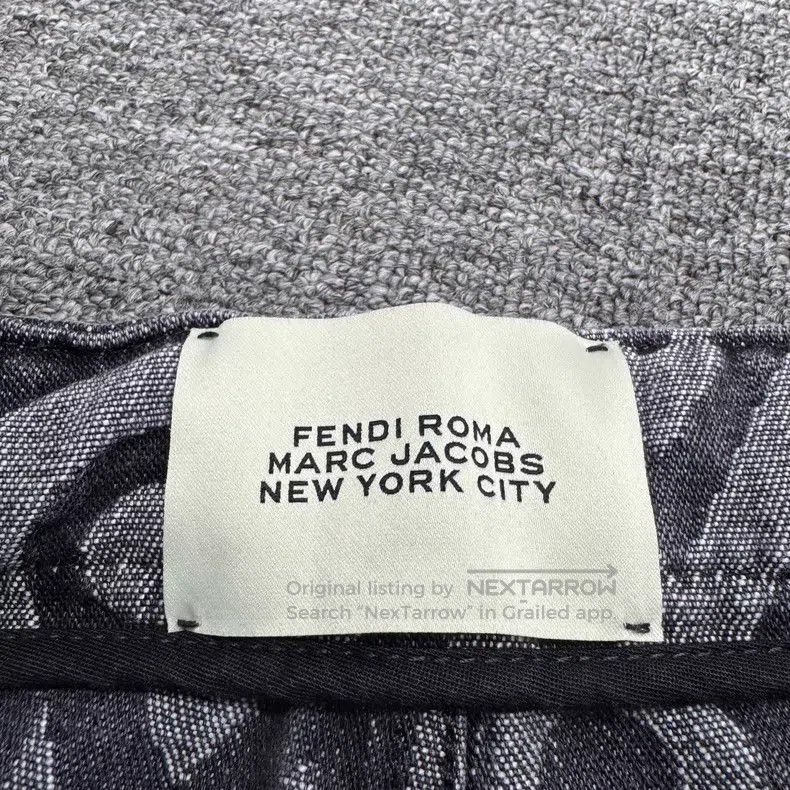 Fendi Fendi Letter Printed Denim Pants Size US 33 - 4 Thumbnail