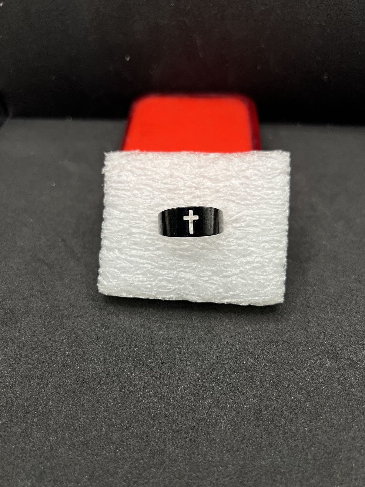 Jewelry Cross black ring - size 10 Size ONE SIZE - 1 Thumbnail