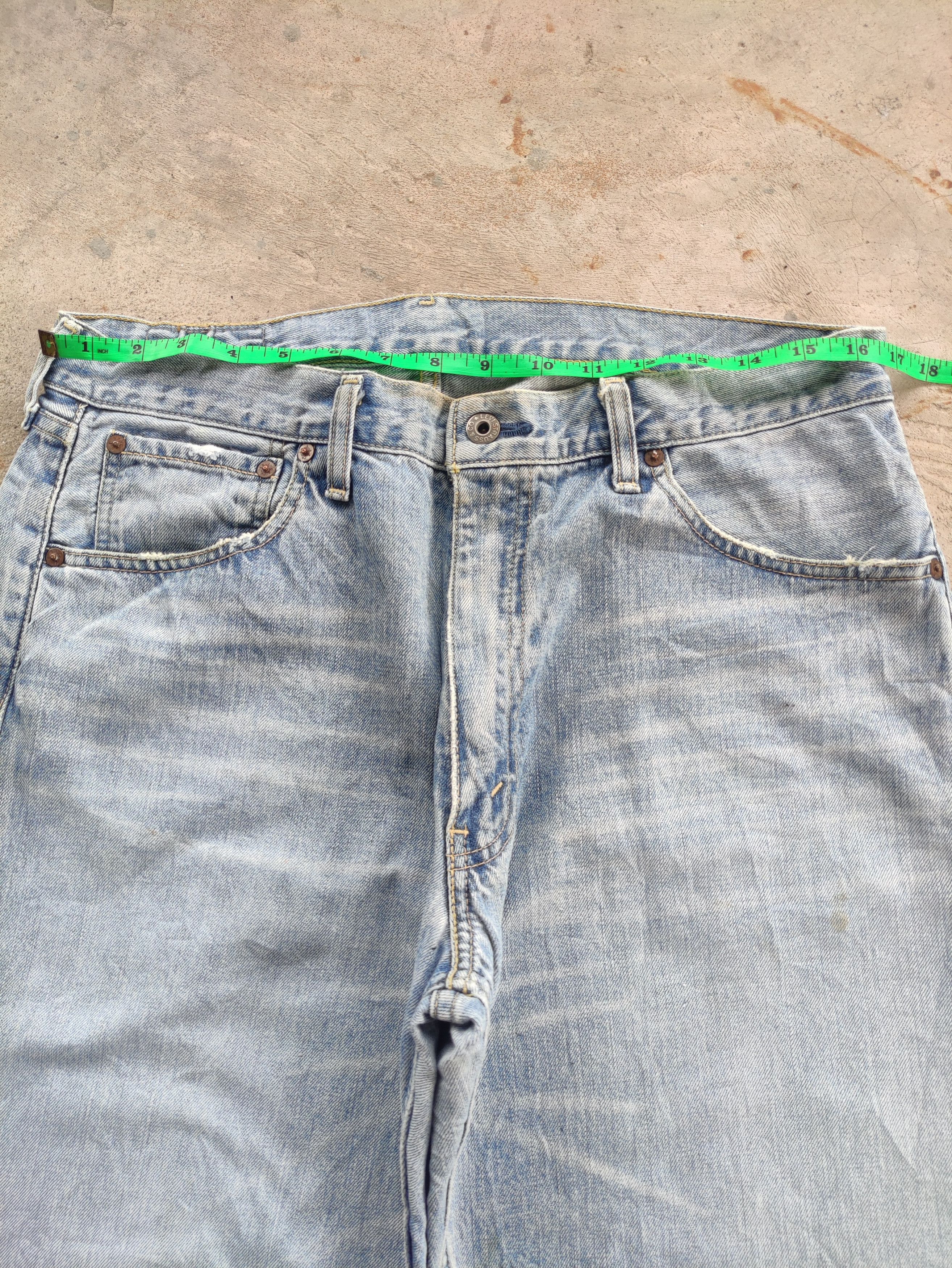 Japanese Brand Vintage Japanese Baggy Jean Distressed faded Denim Pants Size US 34 / EU 50 - 6 Thumbnail
