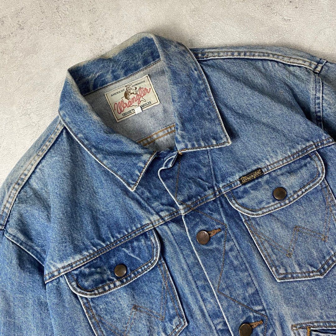 Vintage × Wrangler Vintage 90’s Wrangler American Cowboys Denim Jacket Size US L / EU 52-54 / 3 - 5 Thumbnail