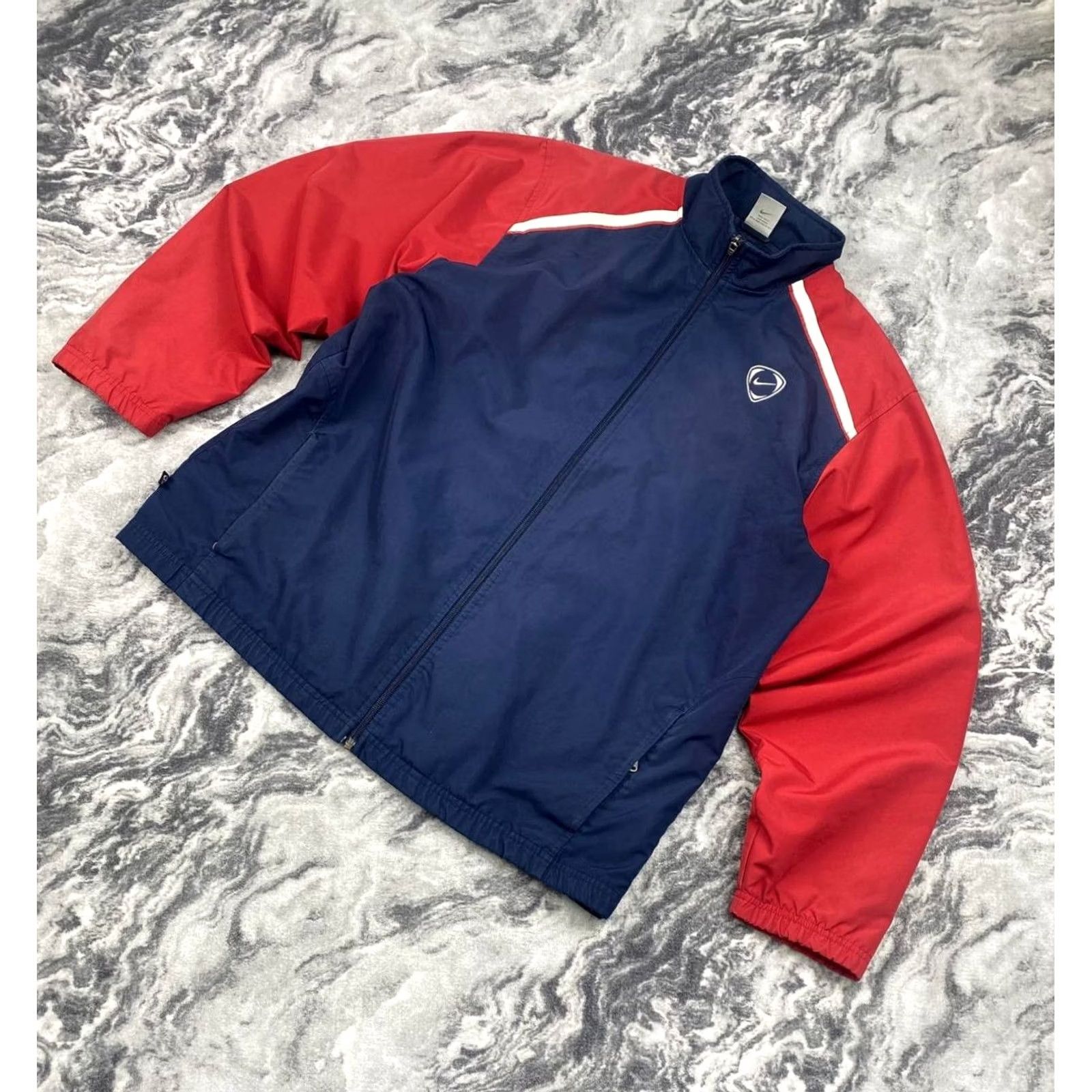Nike VINTAGE Nike Tracksuit Jacket And Pants 2 Piece Set Blue 90s Men L Swoosh Logo Size 42R - 2 Thumbnail