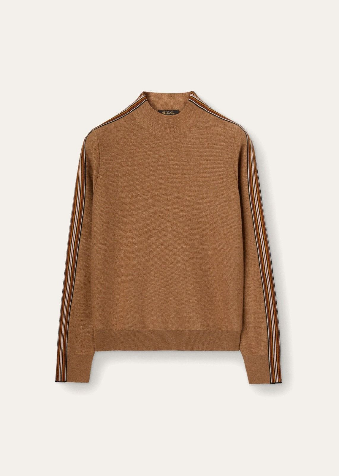 Loro Piana o1srvl11e0824 Suitcase Stripe Turtleneck Sweater in Brown Size XL / US 12-14 / IT 48-50 - 1 Thumbnail