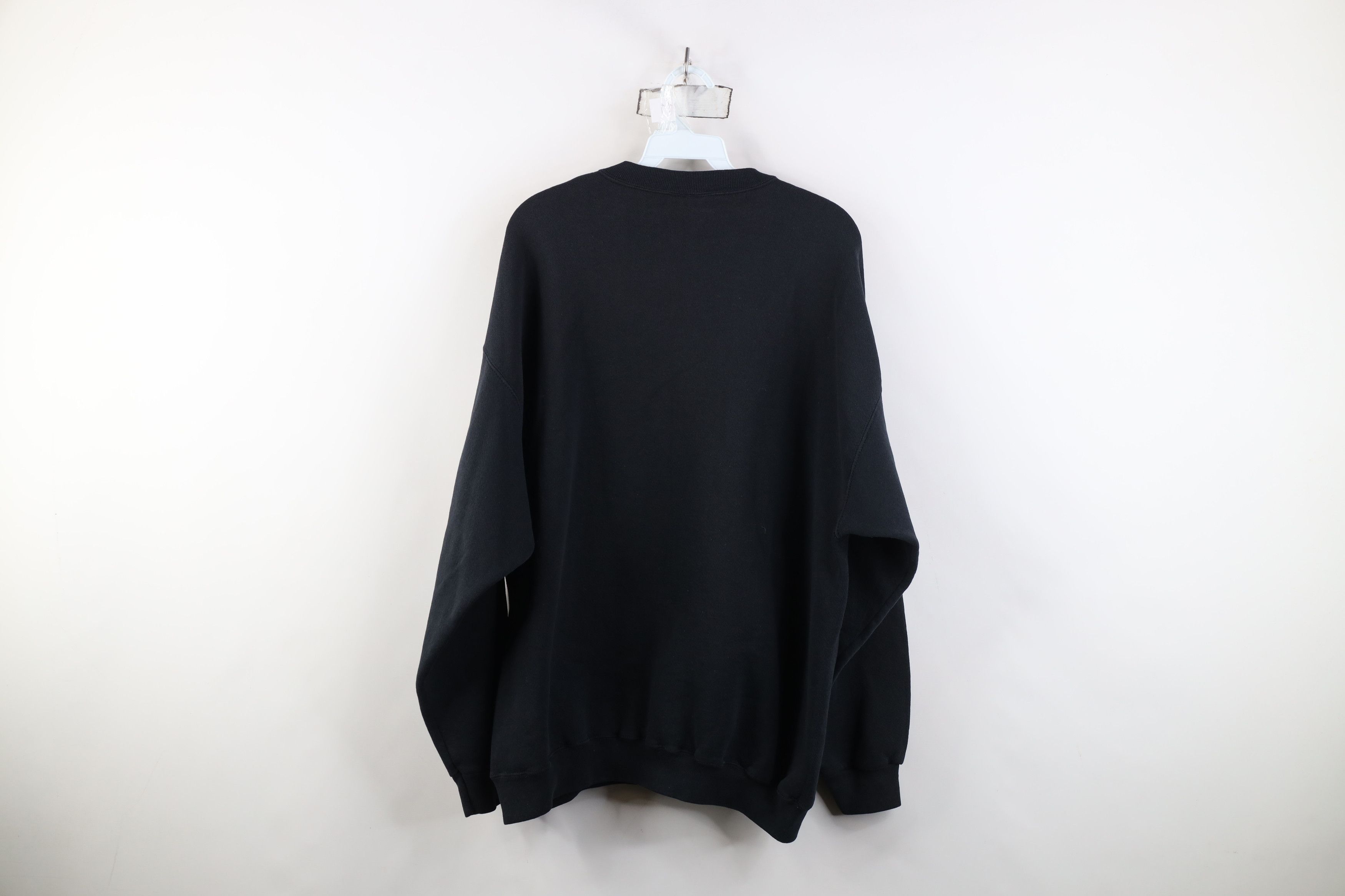 Vintage Vintage 90s Streetwear Gusset Crewneck Sweatshirt Black Size US XL / EU 56 / 4 - 11 Thumbnail