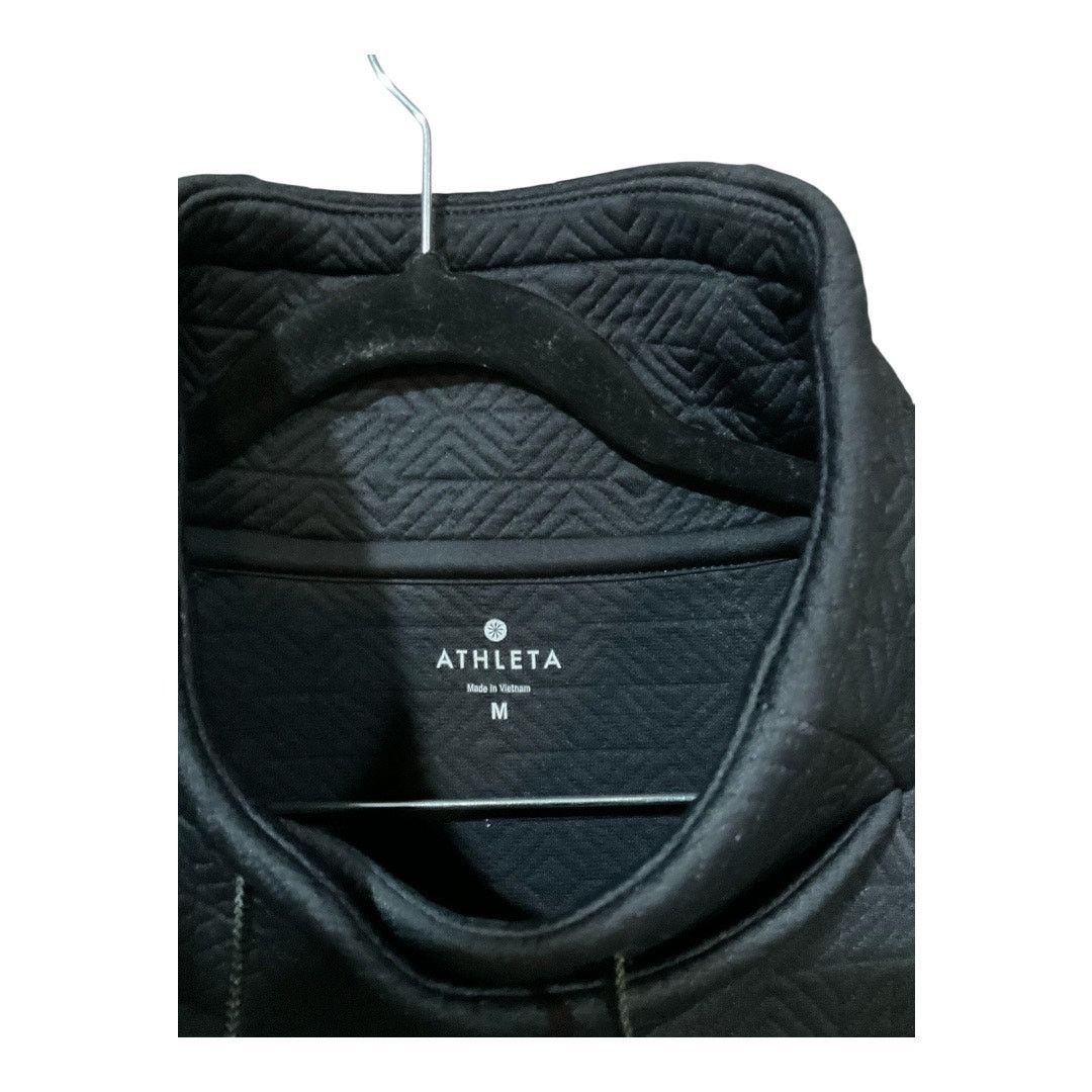Athleta Athleta Sweatshirt Women Medium Black Elevation Quilted Size M / US 6-8 / IT 42-44 - 3 Thumbnail