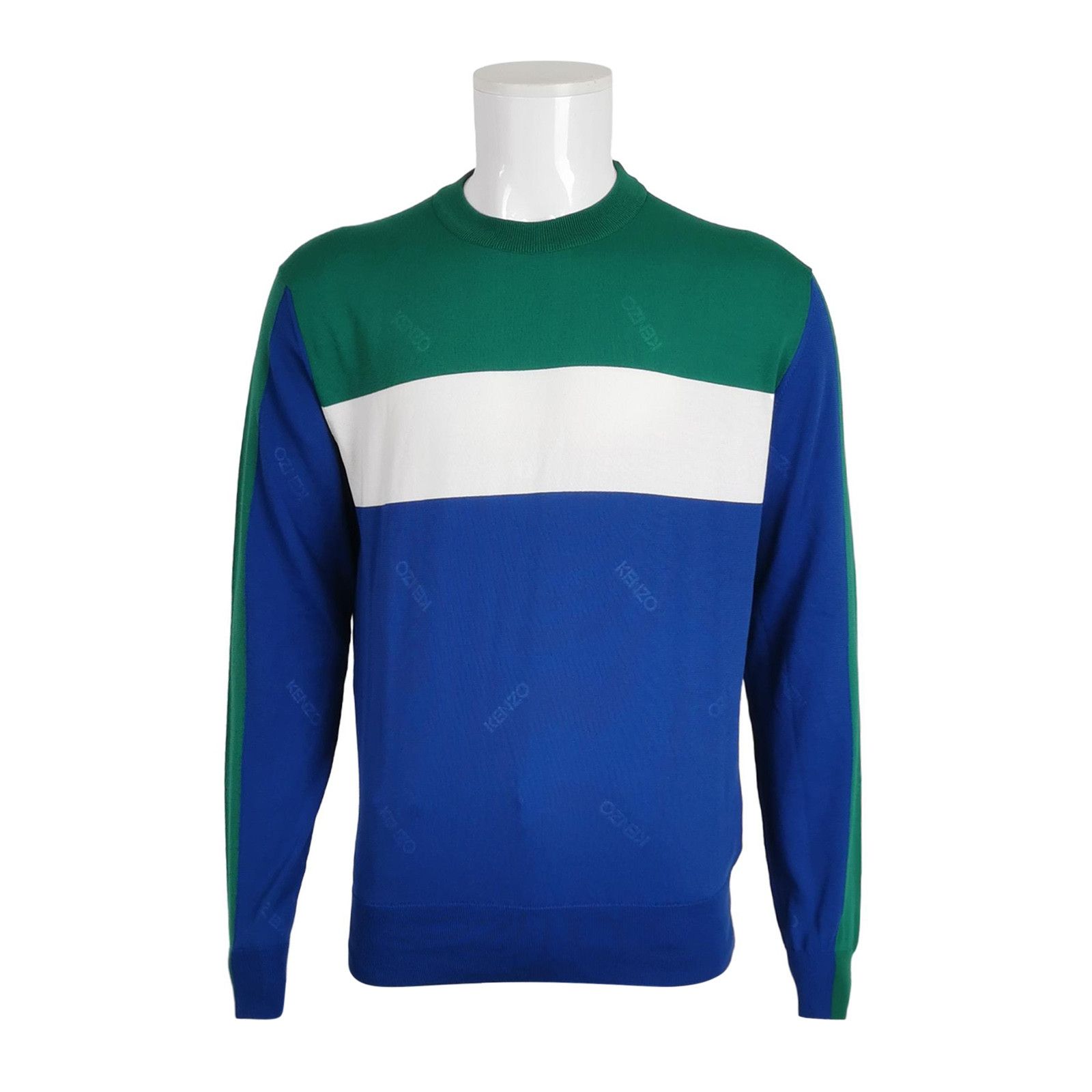 Kenzo Kenzo Color Block Cotton Crewneck Sweater L Size US L / EU 52-54 / 3 - 1 Thumbnail