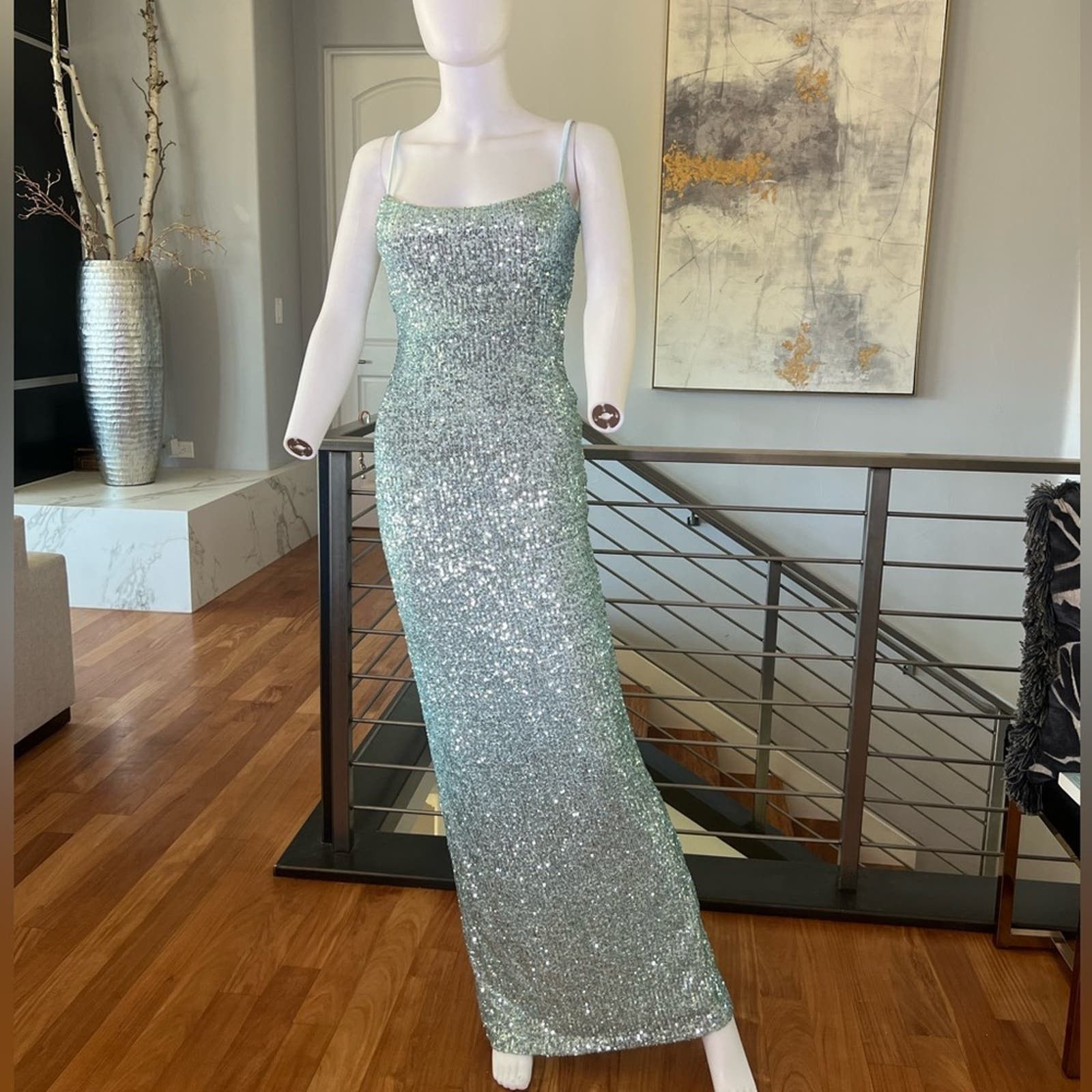 image of Nookie Lovers Gown In Mint in Green, Women's (Size Medium)