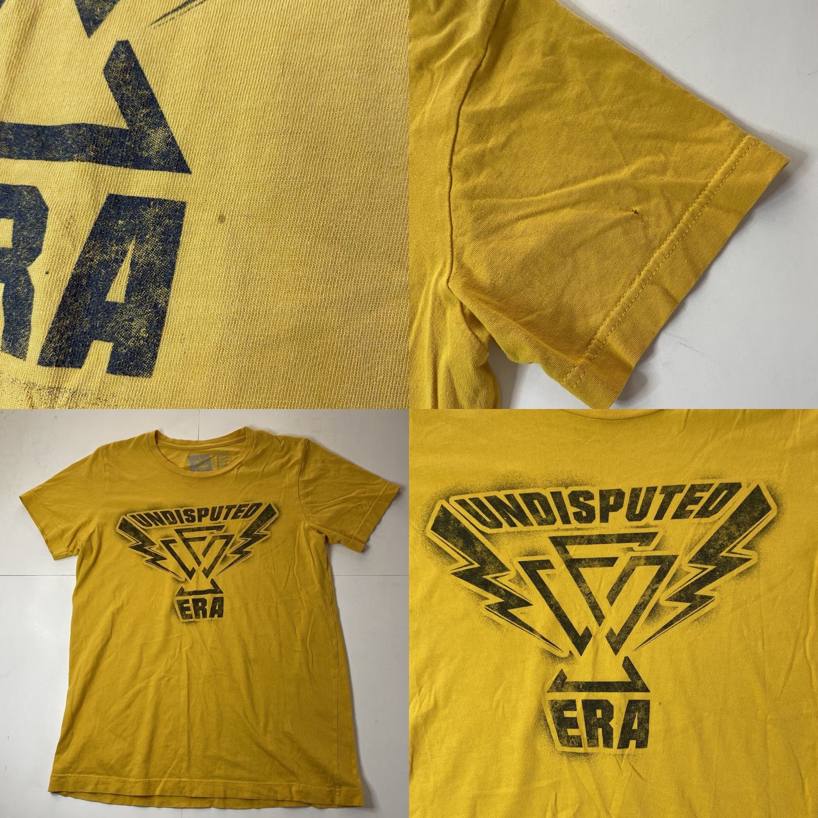 Vintage VINTAGE WWE NXT Undisputed Era Shock The System Yellow T Shirt Medium M Size US M / EU 48-50 / 2 - 9 Thumbnail