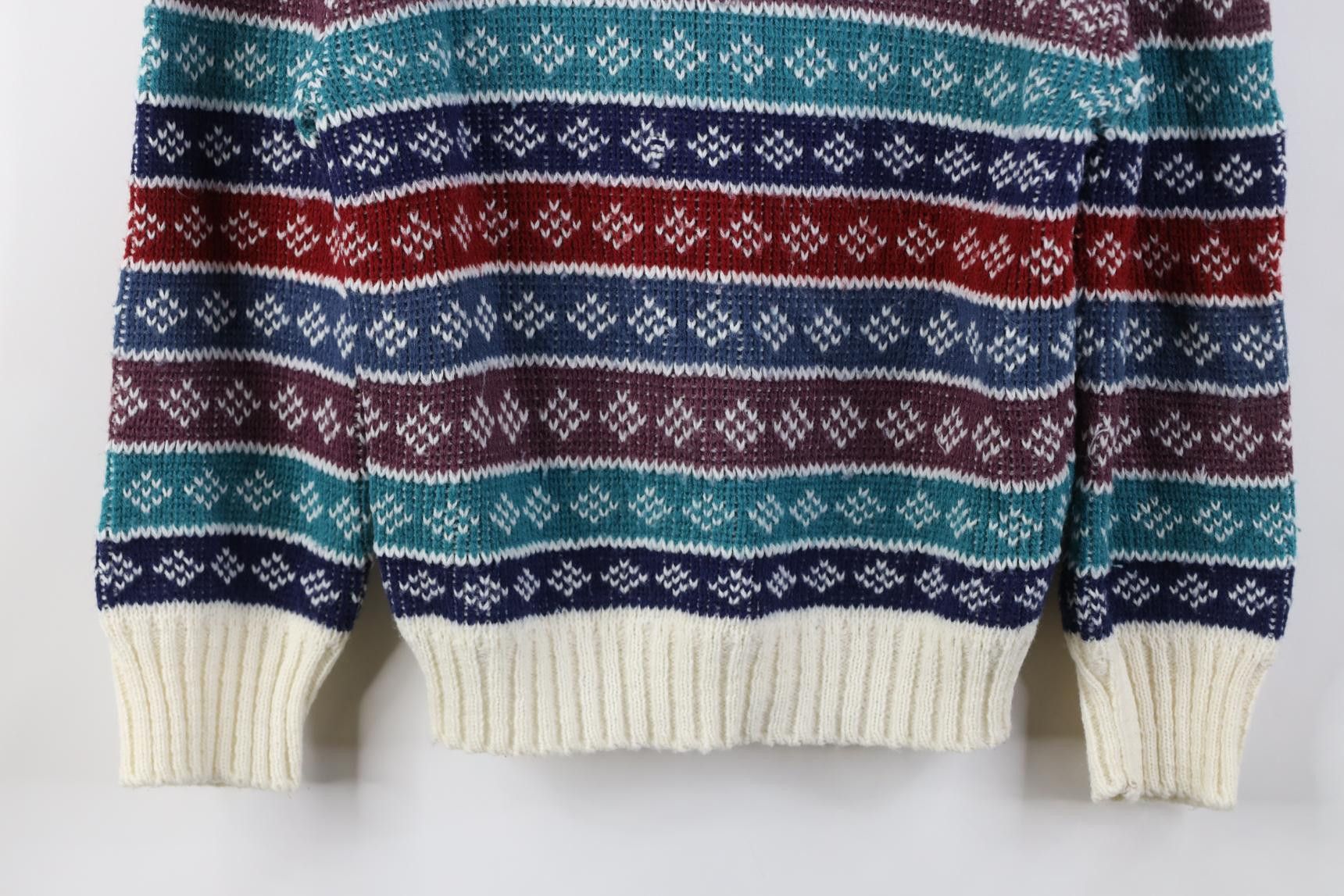 Vintage Vintage 80s 90s Streetwear Striped Knit Crewneck Sweater USA Size XS / US 0-2 / IT 36-38 - 3 Thumbnail