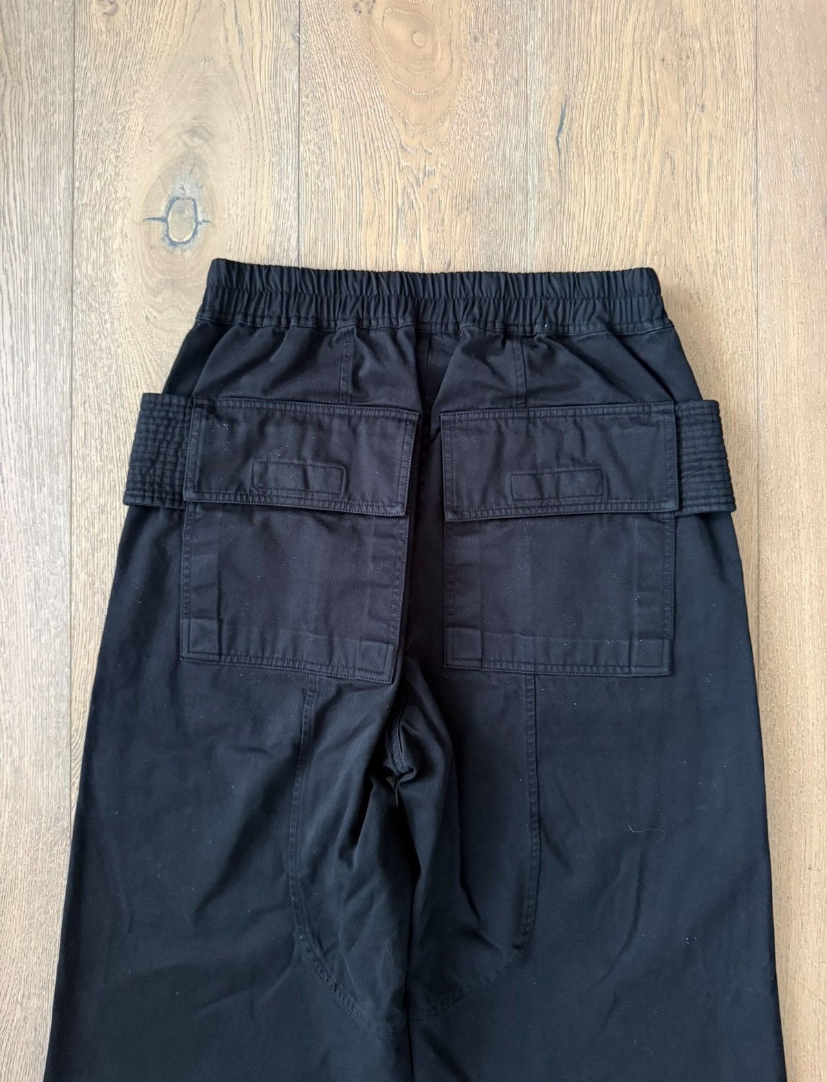 Rick Owens Rick Owens DRKSHDW SS21 Creatch Wide Black Cargo Pants Size US 32 / EU 48 - 4 Thumbnail
