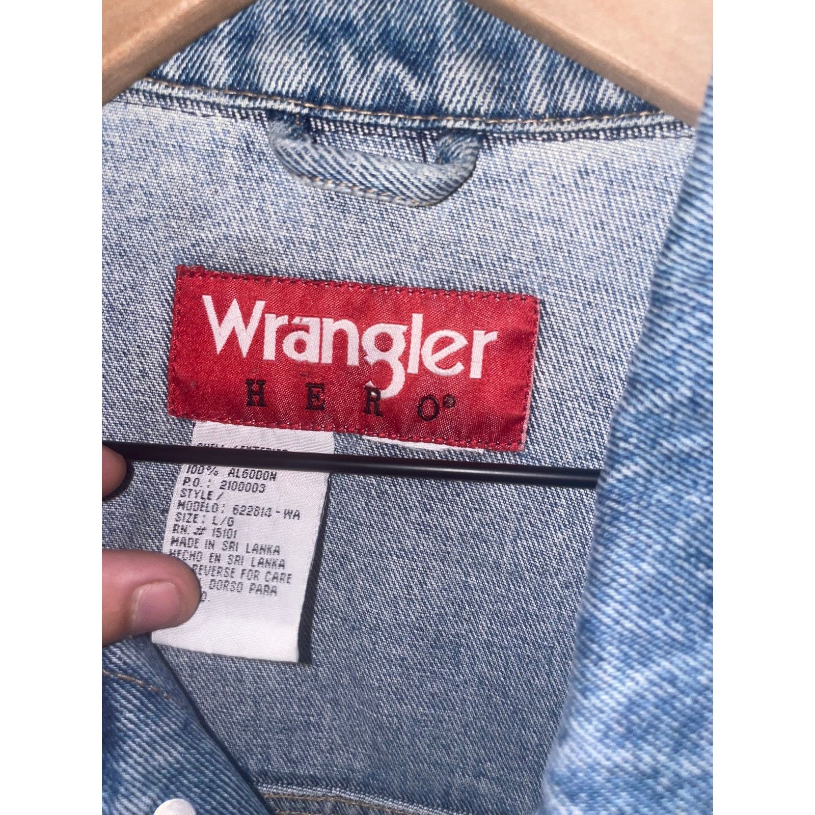 Wrangler Vintage Wrangler Hero Denim Jacket Outerwear VTG XL X-Large Size US XL / EU 56 / 4 - 6 Thumbnail