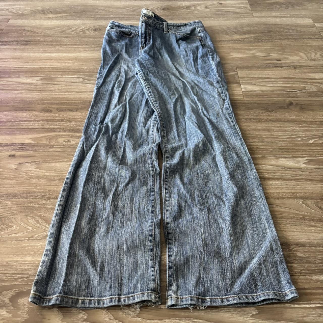 Vintage Crazy Vintage Y2K/2000s Grunge Dark Wash Skater Baggy Denim Jeans! 36x32 Size US 36 / EU 52 - 3 Thumbnail
