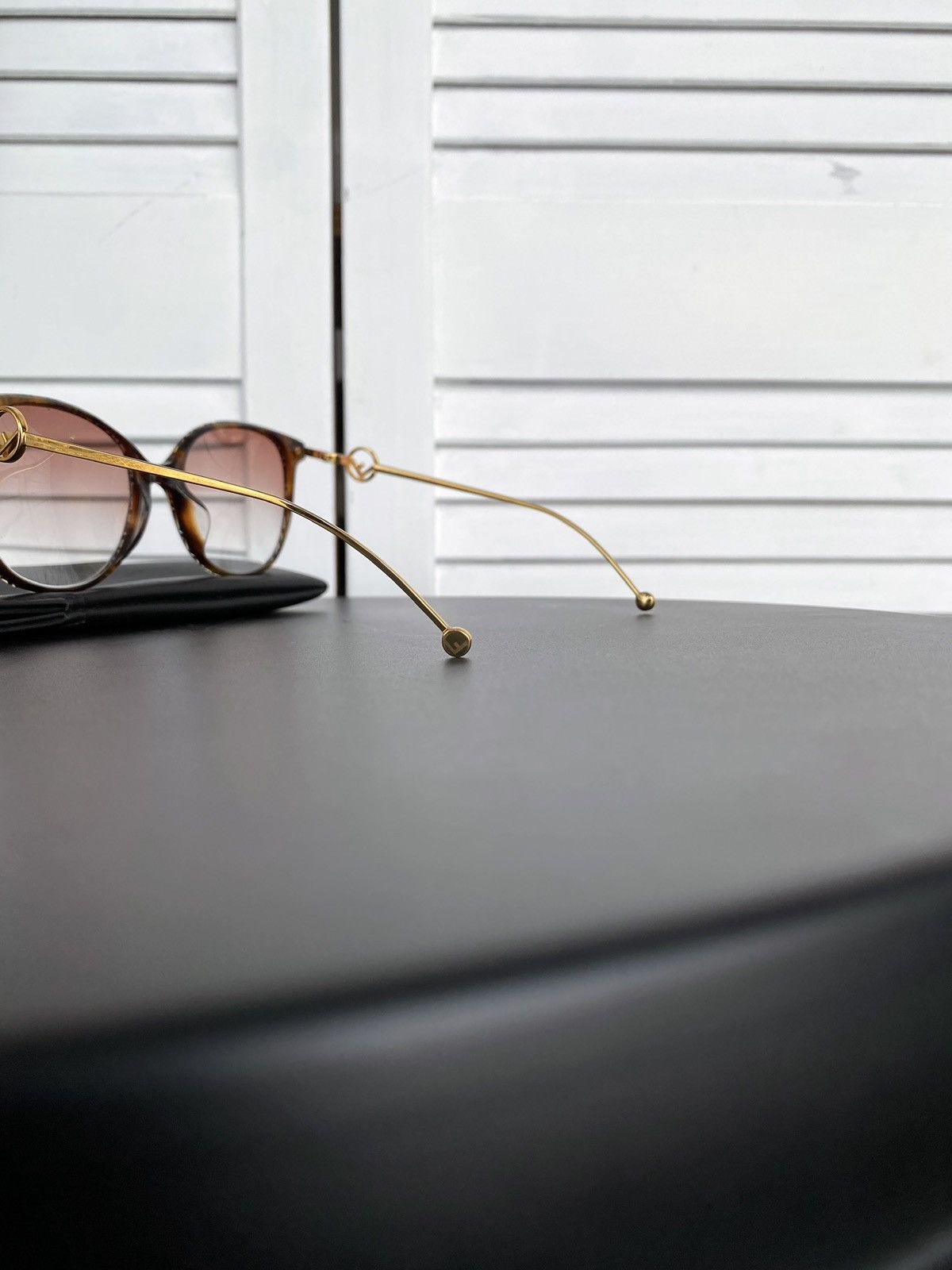 Fendi Fendi Eyeglasses Dark Havana FF0425/F086 140 Optical Glasses Size ONE SIZE - 15 Thumbnail