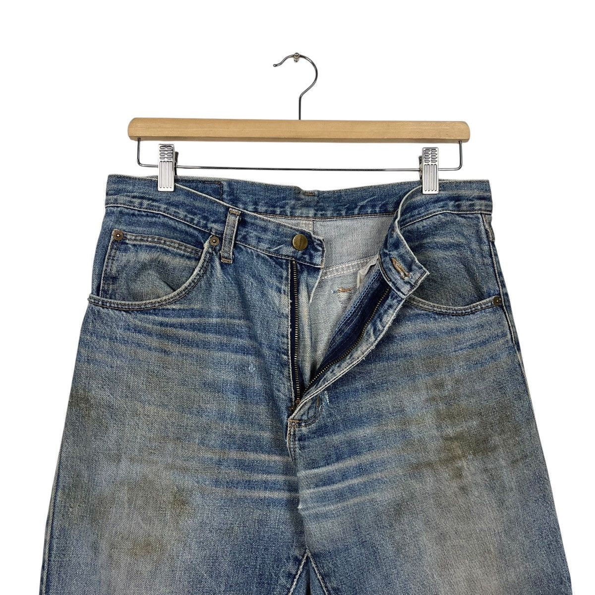 Wrangler Vintage Wrangler Distressed Flare Denim Jeans Size US 32 / EU 48 - 16 Thumbnail