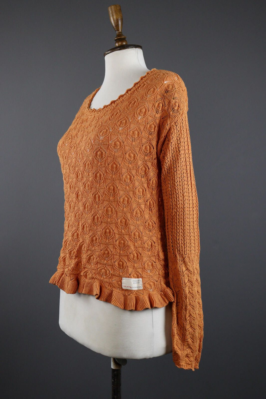 Designer Ladies Odd Molly Crochet Mesh Sweater Size 0 Size XS / US 0-2 / IT 36-38 - 5 Thumbnail