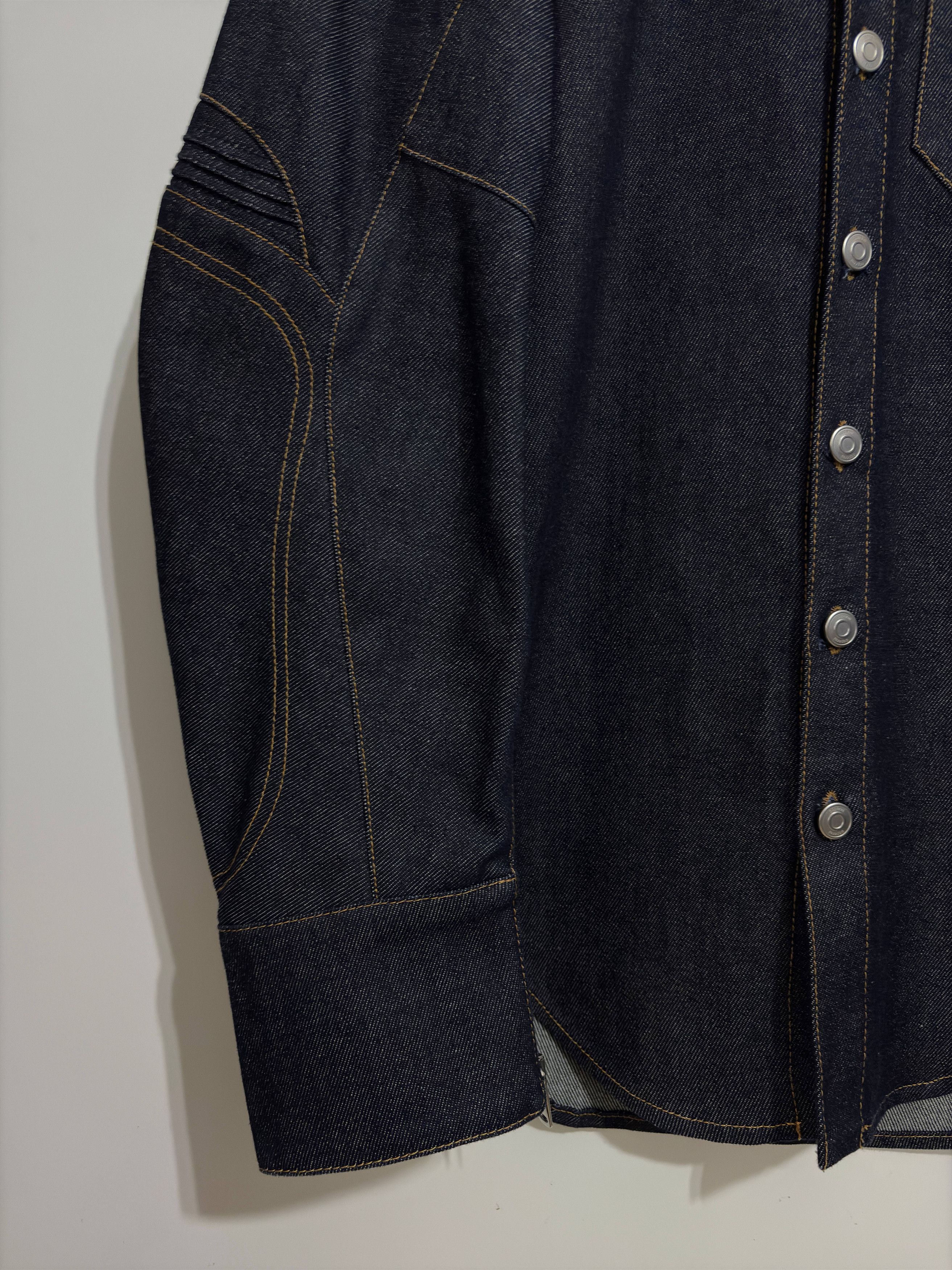 Coperni Indigo Denim Rider Biker Shirt Size S / US 4 / IT 40 - 3 Thumbnail