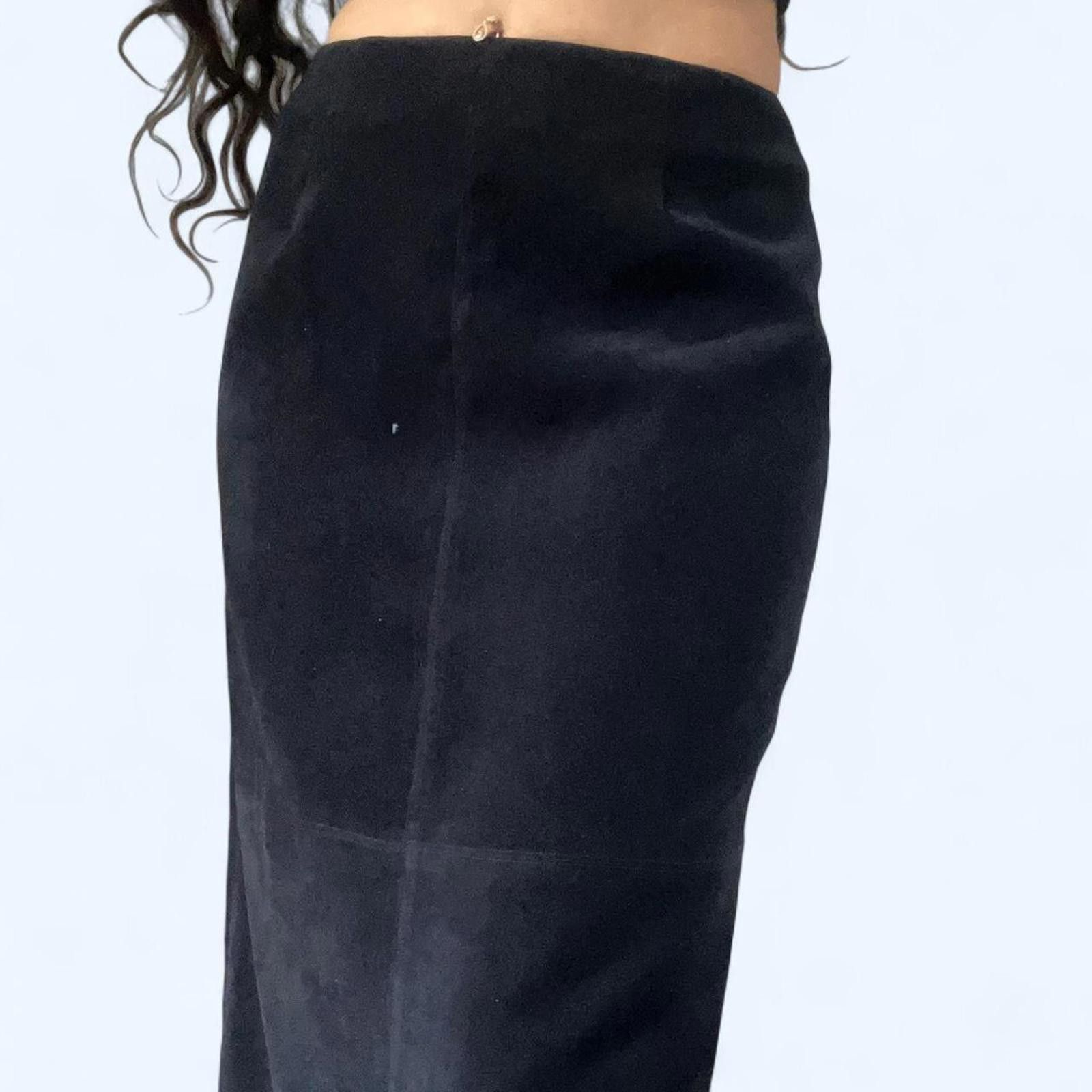 Other Black maxi skirt with zipper waist very fitted #maxiskirt Size 28" / US 6 / IT 42 - 2 Thumbnail