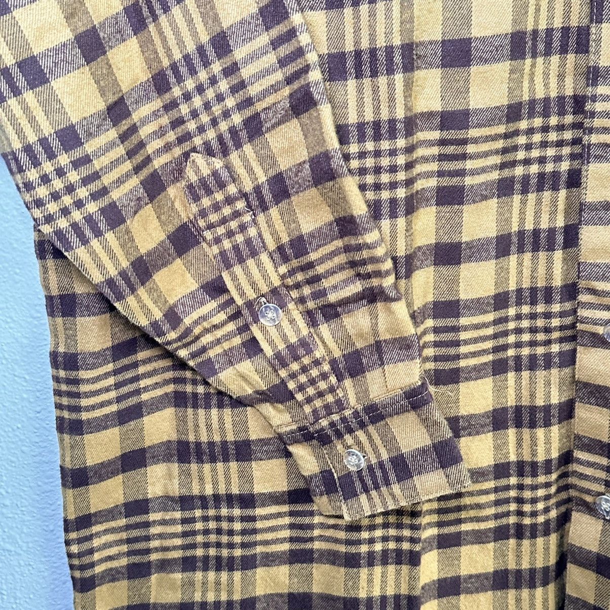 Wrangler Wrangler PBR Brown Plaid Western Button Down Shirt Men’s 2XL Size US XXL / EU 58 / 5 - 6 Thumbnail