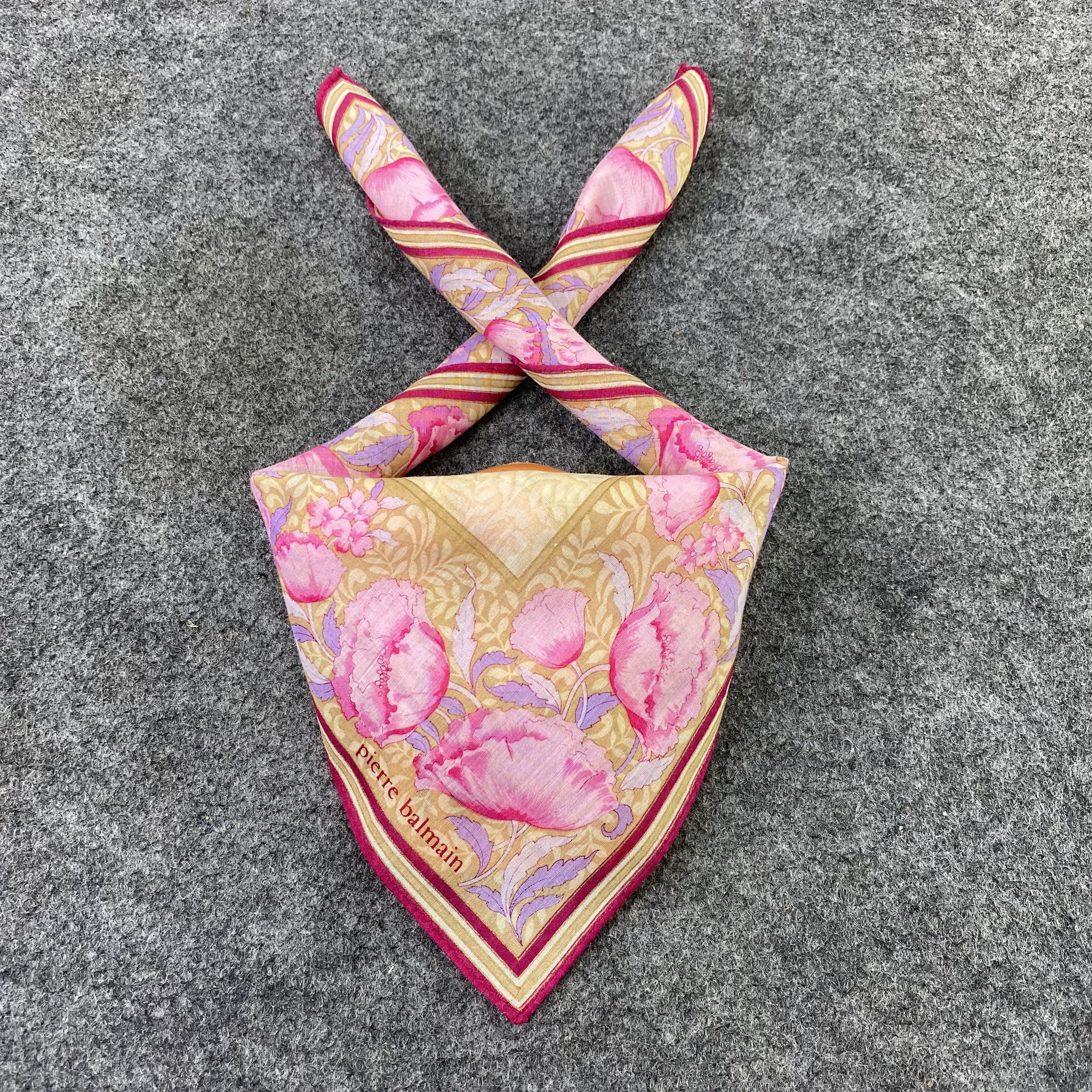 Pierre Balmain Pierre Balmain Handkerchief / Bandana / Neckerchief-B489 Size ONE SIZE - 2 Thumbnail