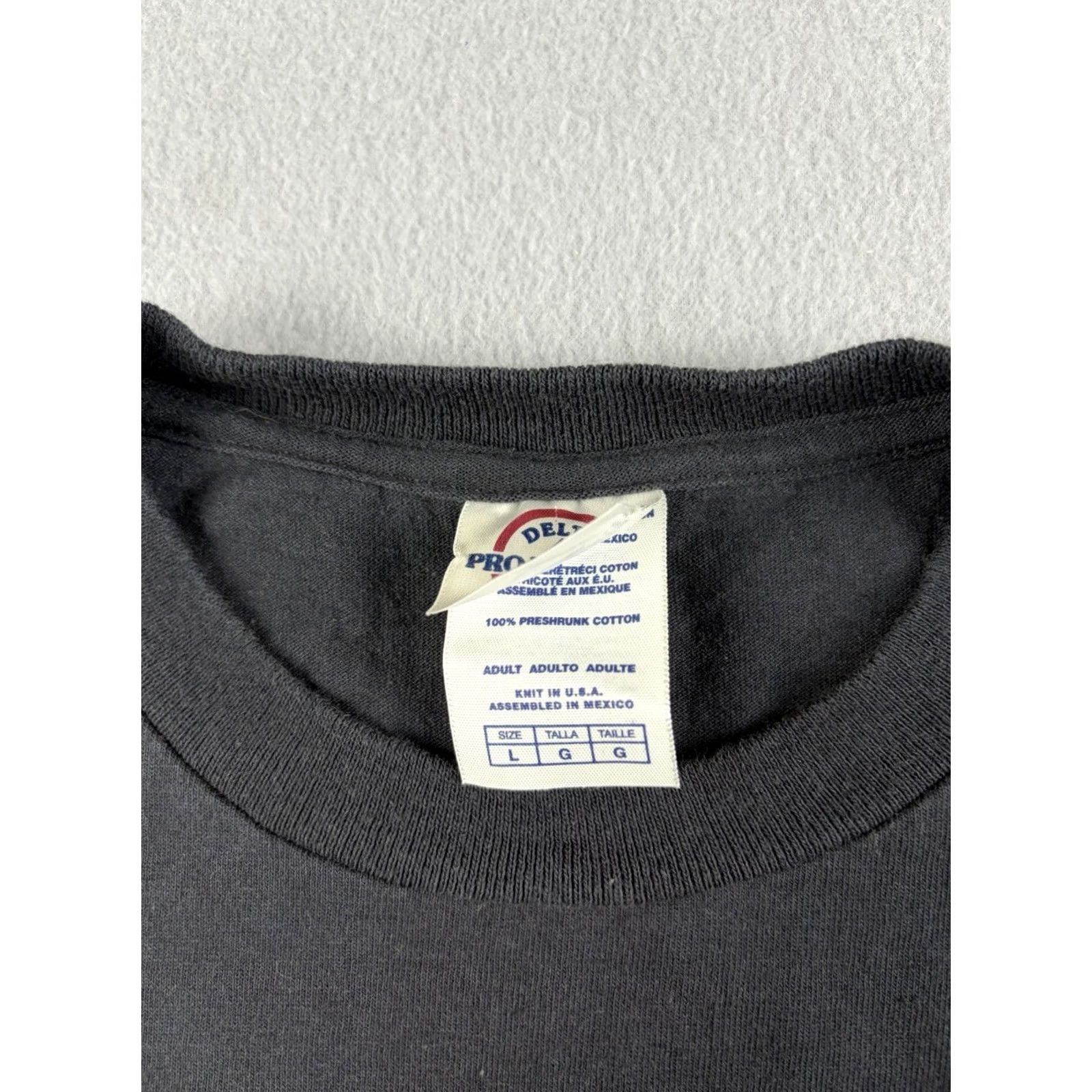 Delta Delta Pro Weight Pac Man Ghosts T Shirt Size L Men Black Cotton Short Sleeve Graphic Print Vintage 2000s Arcade Gaming Pac Man Ghosts Size US L / EU 52-54 / 3 - 4 Thumbnail
