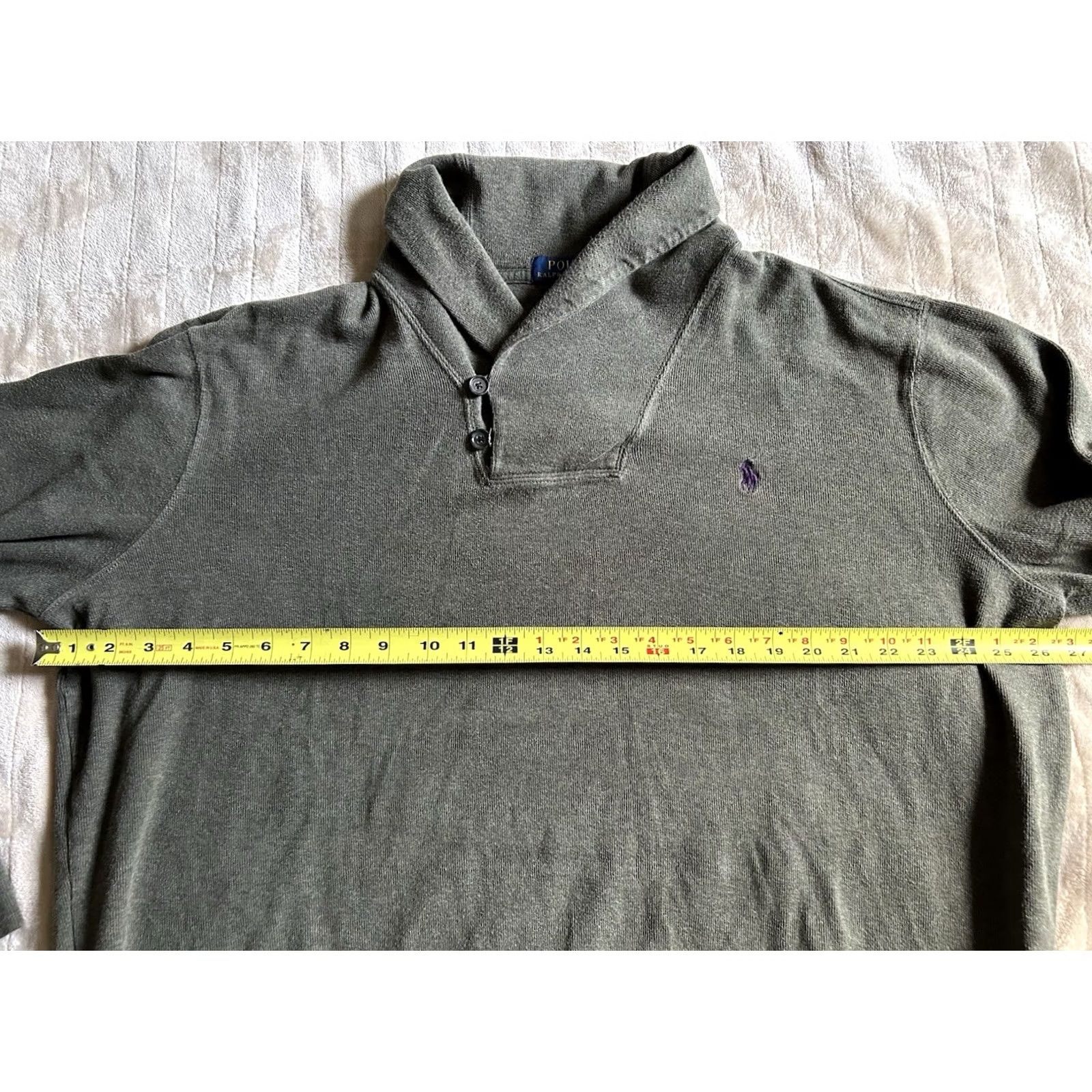 Ralph Lauren Polo Ralph Lauren Dark Green Men’s Shawl Neck Pullover Sweater XL Shirt Mens Green Pullover Shawl Neck Knit Pullover Sweater XL Size US XL / EU 56 / 4 - 6 Thumbnail