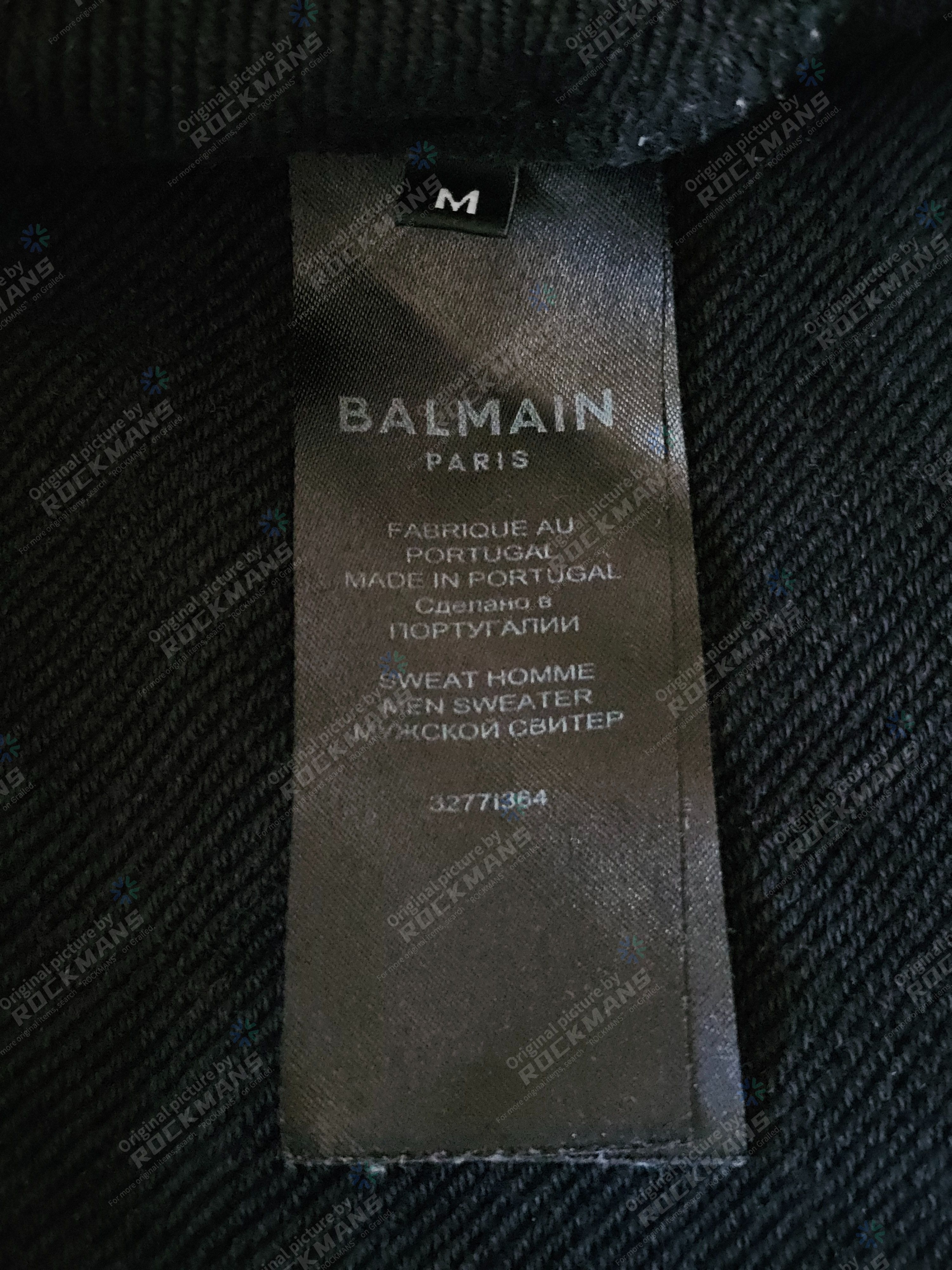 Balmain BALMAIN Printed Logo sweatshirt Men Size L Size US M / EU 48-50 / 2 - 5 Thumbnail