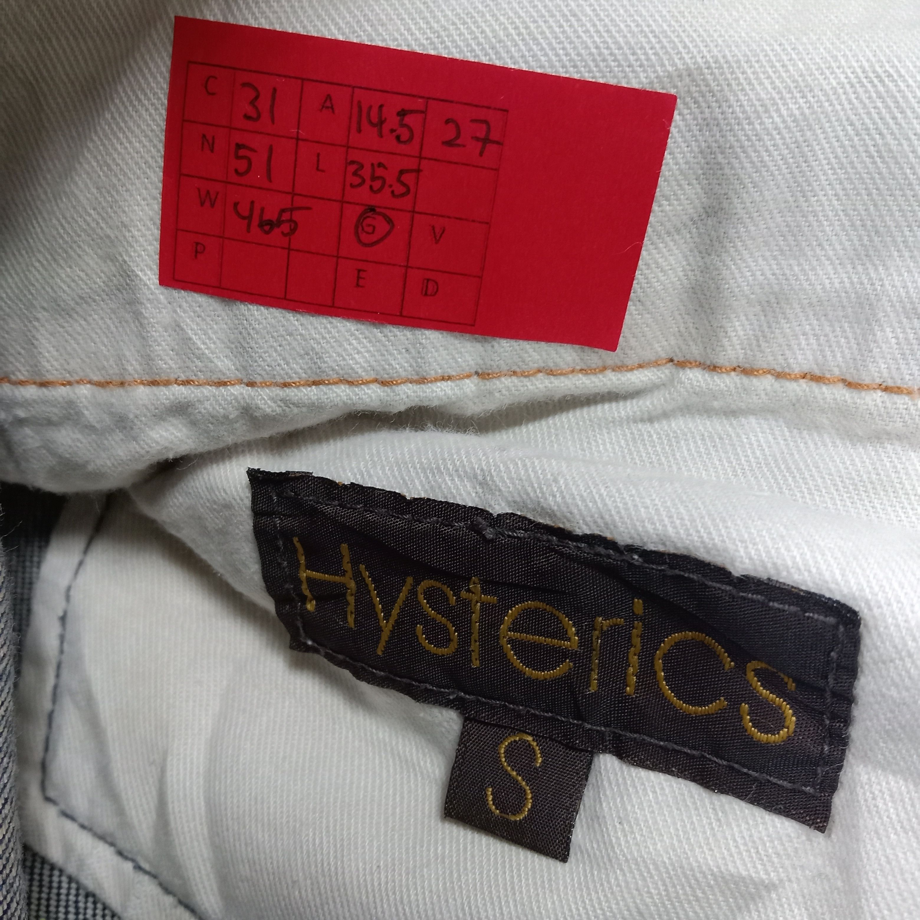 Hysteric Glamour Hysteric Glamour Japanese Streetwear Style Custom Art Jeans Size 29" - 13 Thumbnail