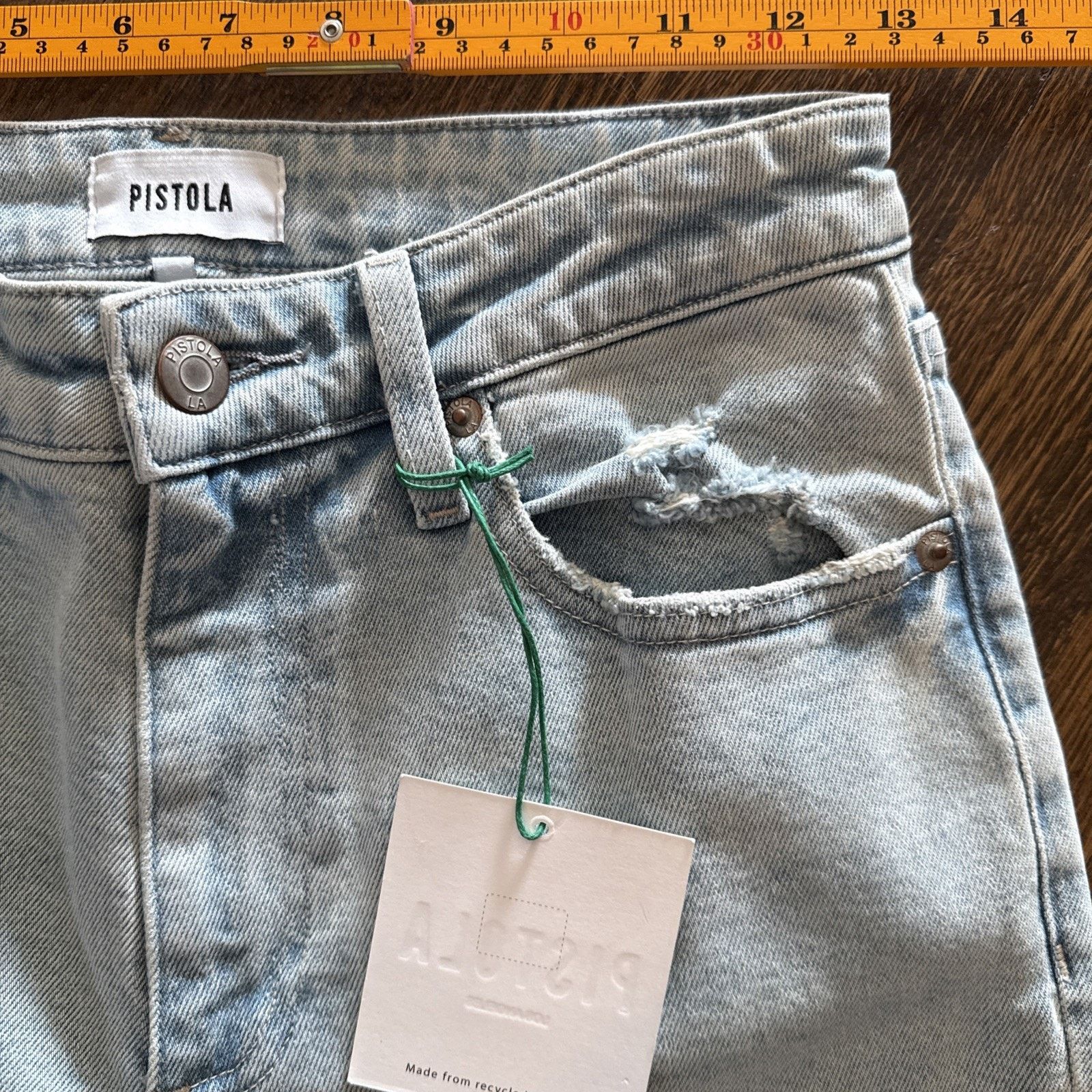 Pistola Pistola Charlie Straight Leg Jeans High Rise Distressed Hem Size 26" / US 2 / IT 38 - 4 Thumbnail