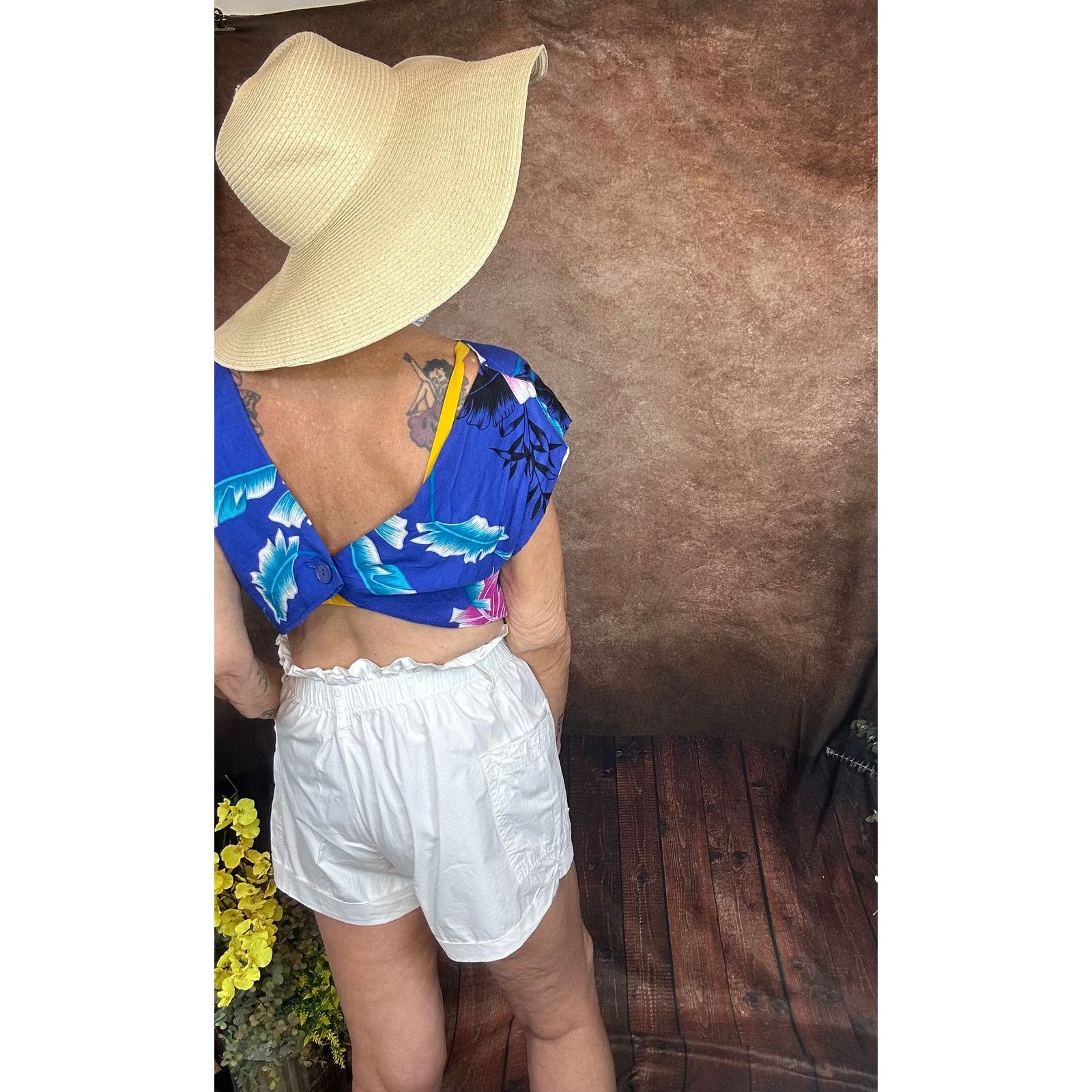 Urban Outfitters Paper Bag Waist Hip Pockets Urban Outfitters Shorts White S Size 27" / US 4 / IT 40 - 12 Thumbnail