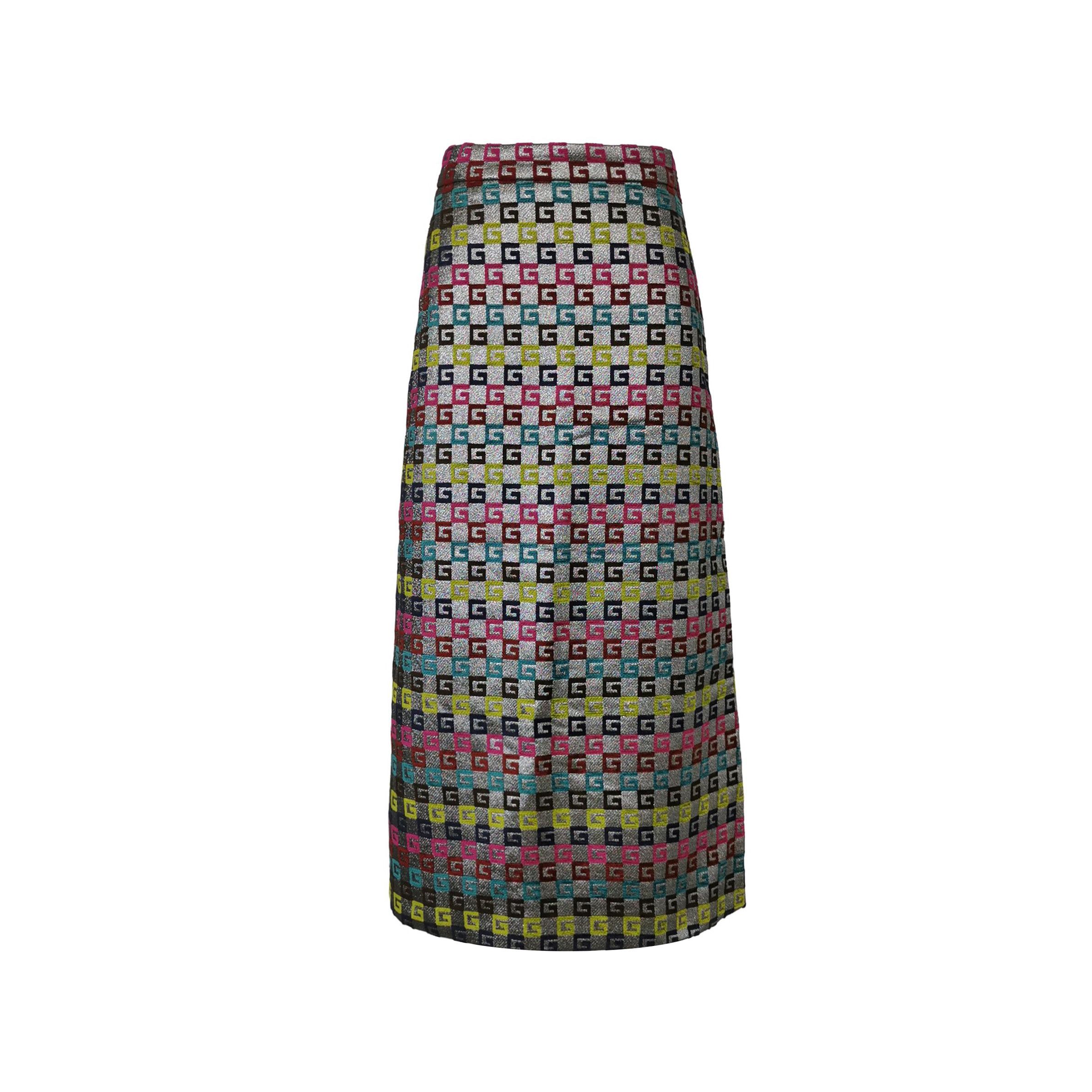 Gucci Gucci Multicolor GG Midi Skirt Size 36 Size 25" / US 0 / IT 36 - 1 Thumbnail