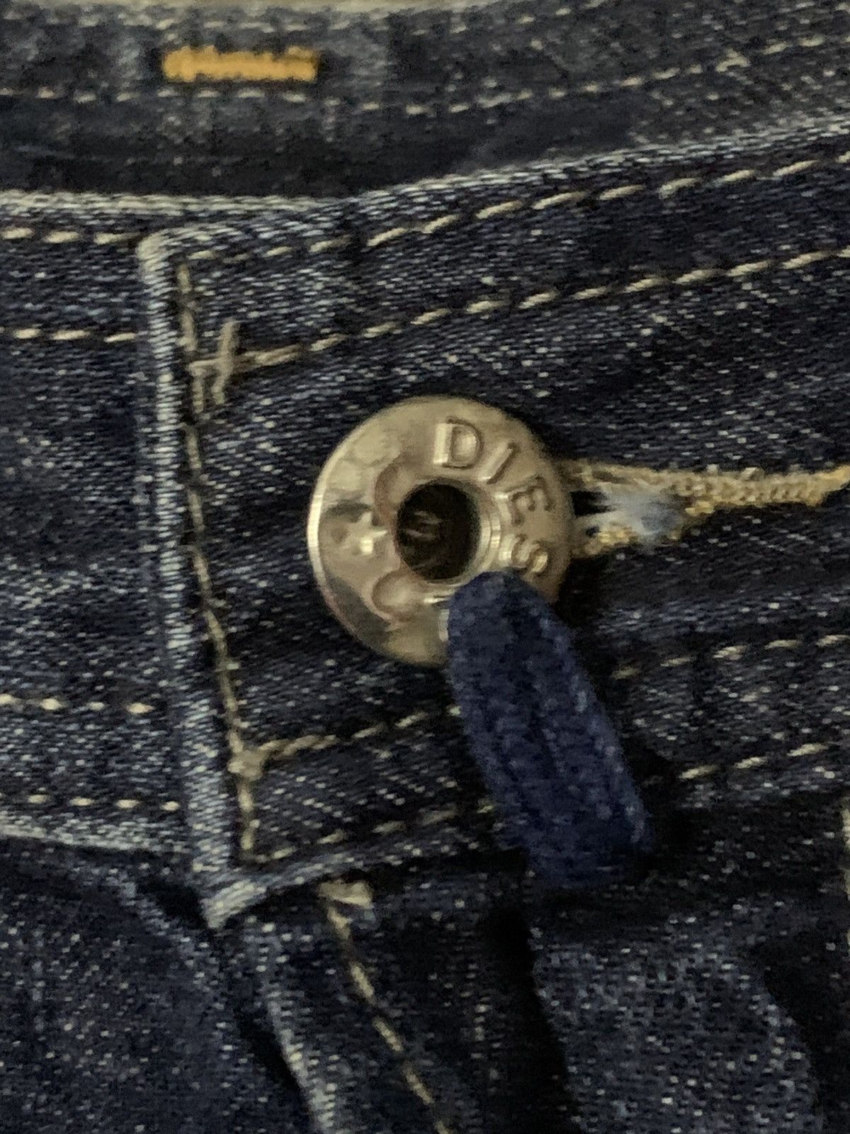 Diesel Back In The Sadle Cow Leather Denim Jeans