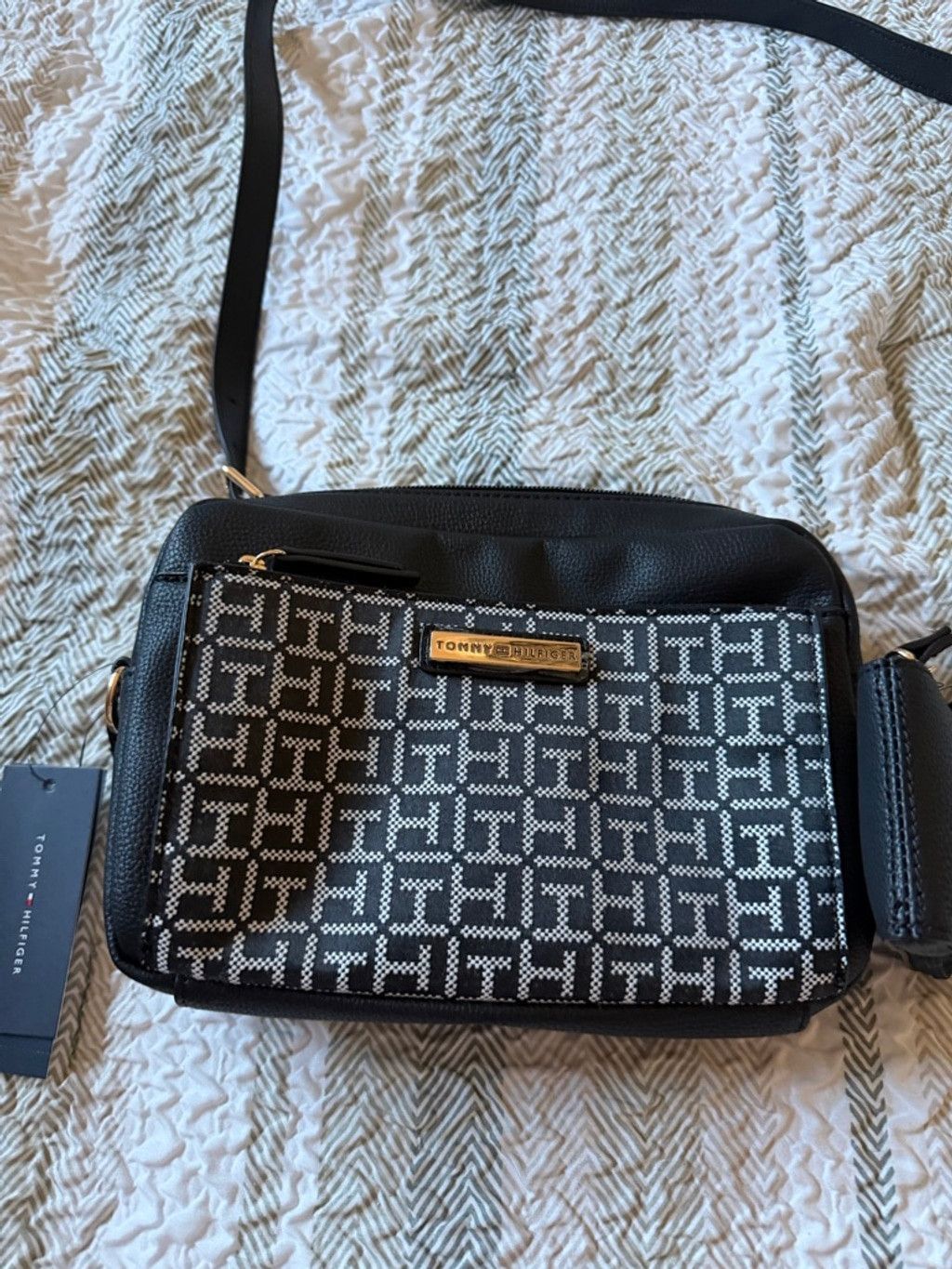 Tommy Hilfiger Tommy Hilfiger Crossbody Bag One Size Black and White Size ONE SIZE - 6 Thumbnail