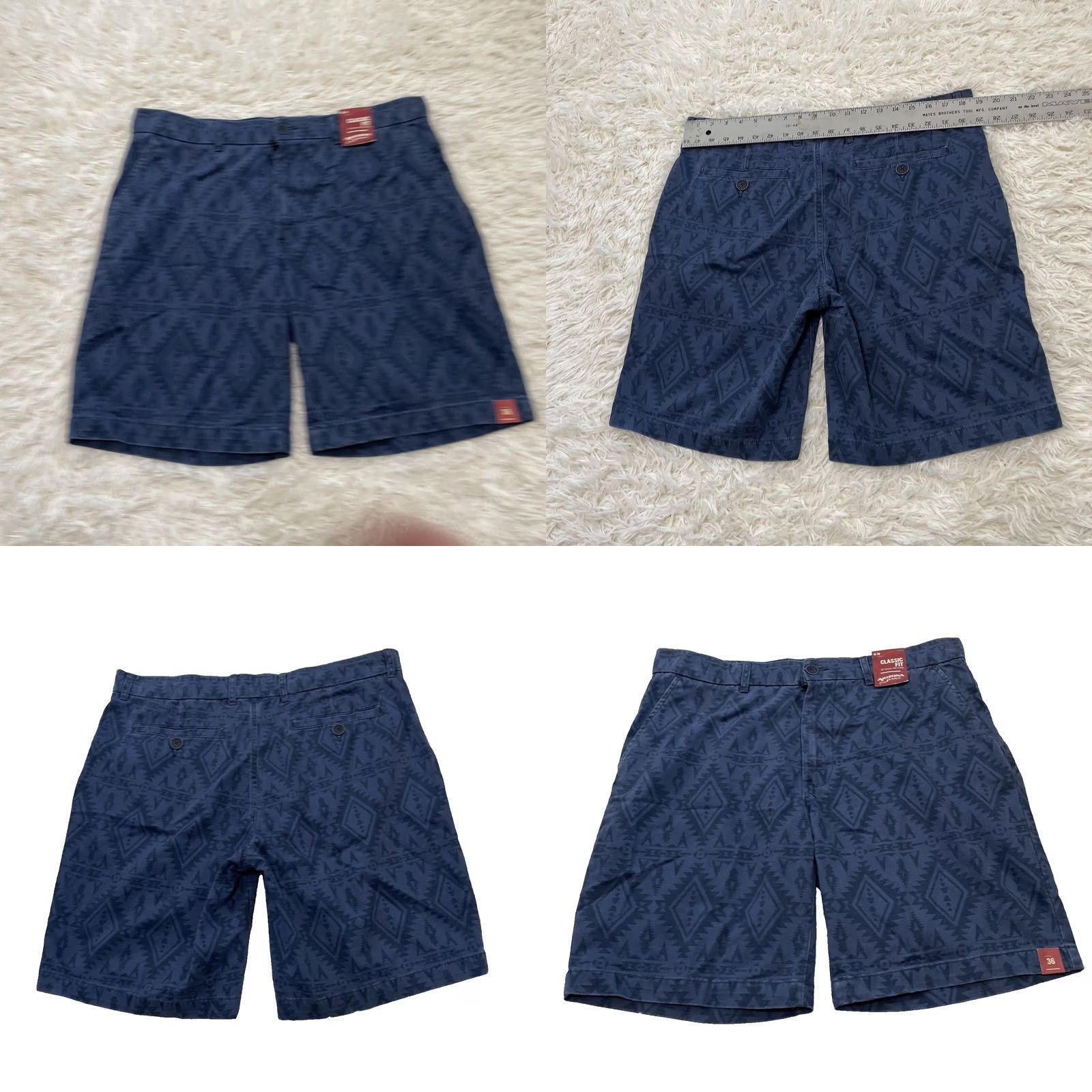 Vintage VINTAGE Arizona Jeans Shorts Men 36 Blue Aztec Tribal Southwestern Print Heavy Twill New Size US 36 / EU 52 - 9 Thumbnail