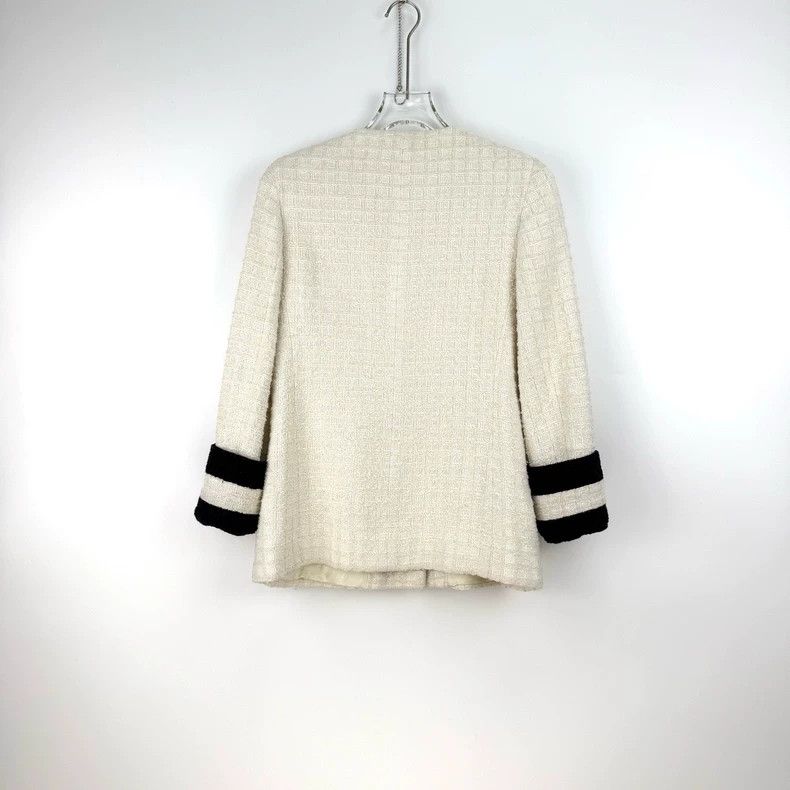 Gucci Gucci Size 38 Milk-white plaid coat 2502-Nextarrow Size US XXS / EU 40 - 4 Thumbnail