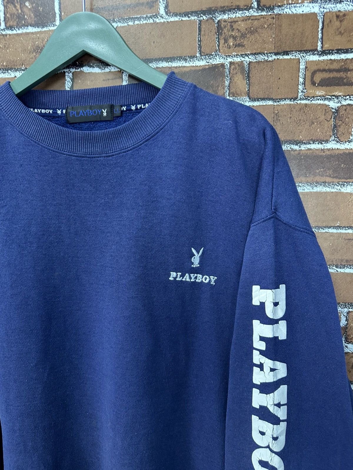 Vintage Playboy Big Logo Crewneck Baggy Sweatshirt Z460