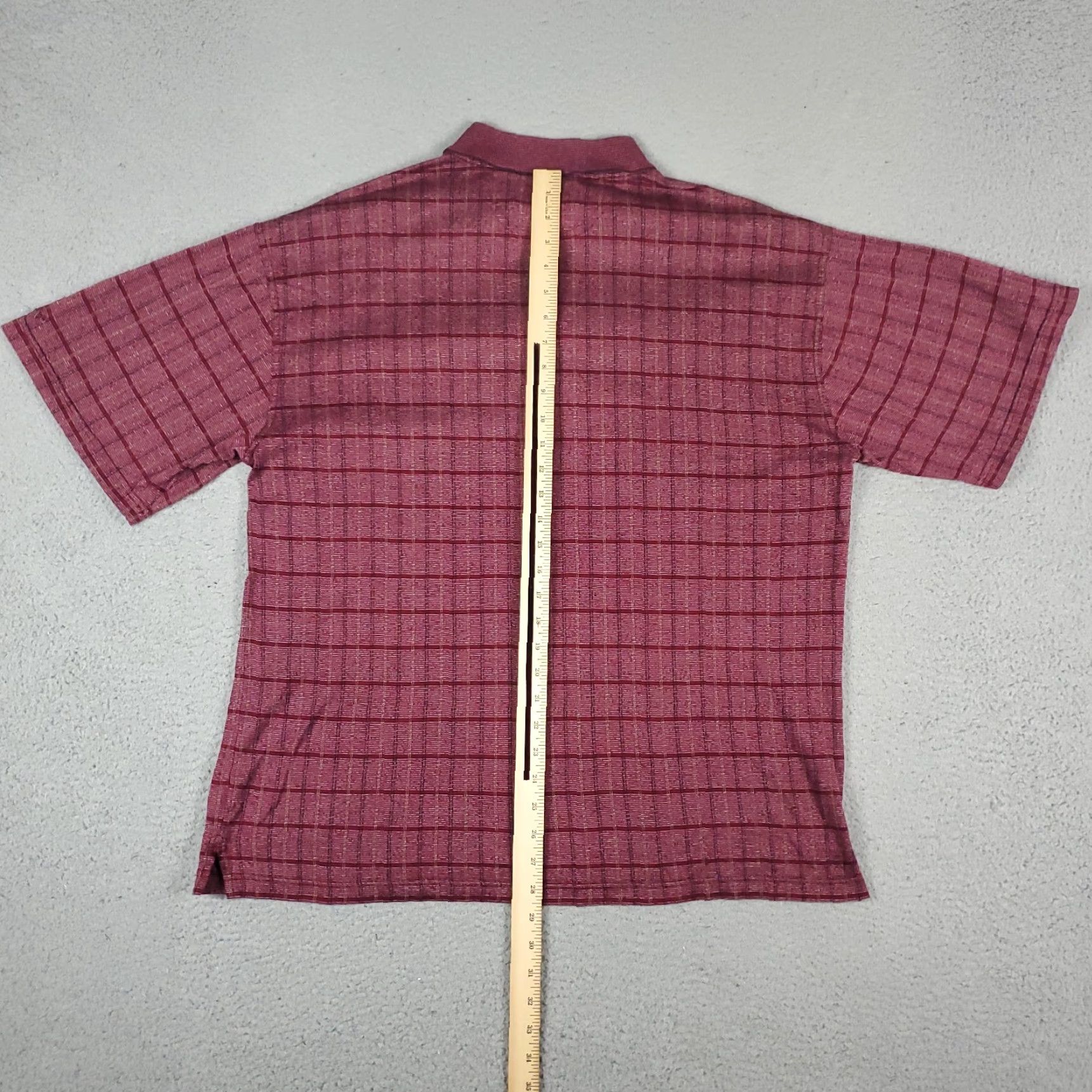 Vintage Greg Norman PGA National Shirt Mens Short Sleeve Polo Red Plaid Size Large Size US L / EU 52-54 / 3 - 5 Thumbnail