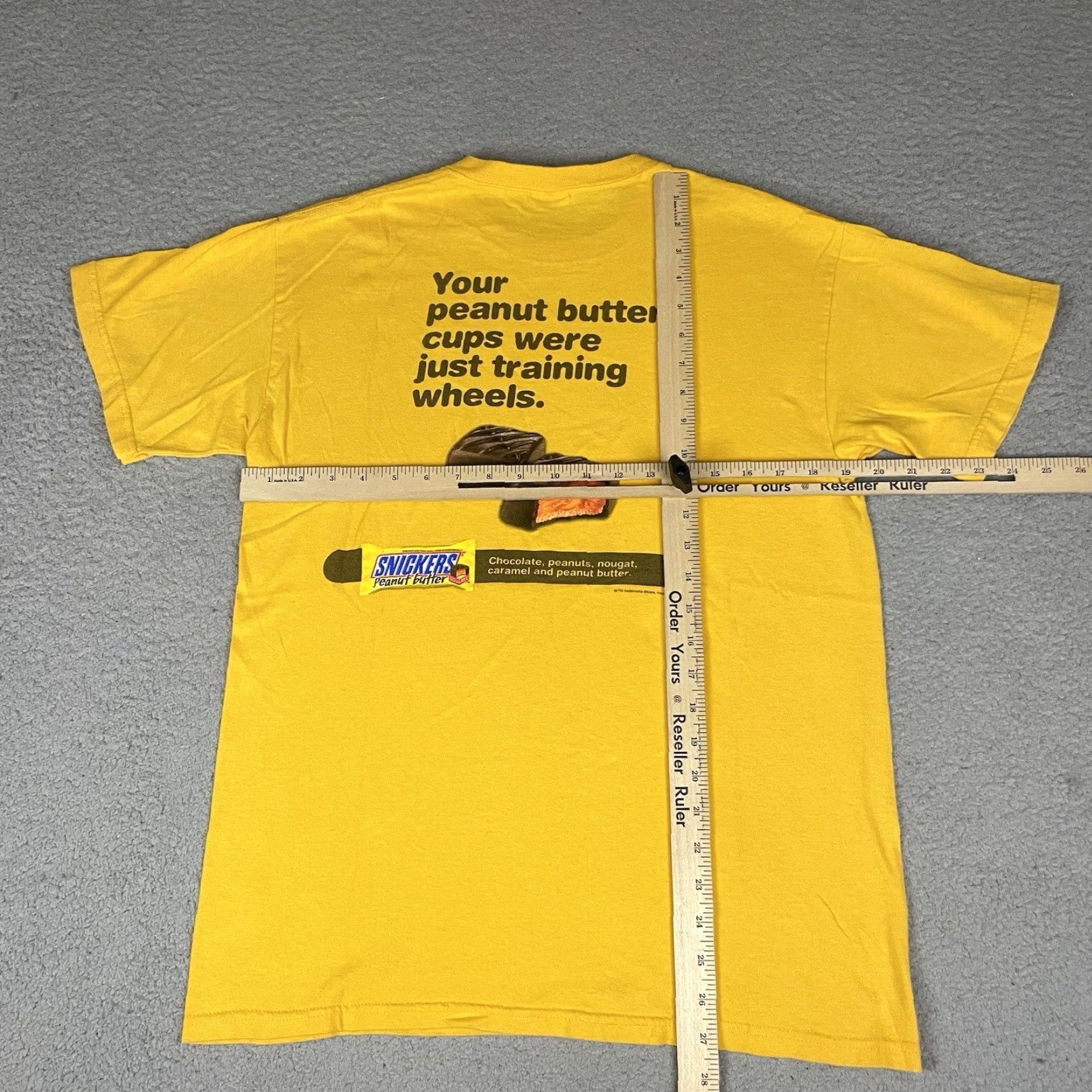 Vintage VINTAGE Snickers T Shirt Adult M Yellow Peanut Butter y2k Snack Candy Tee M Mens Size US M / EU 48-50 / 2 - 4 Thumbnail