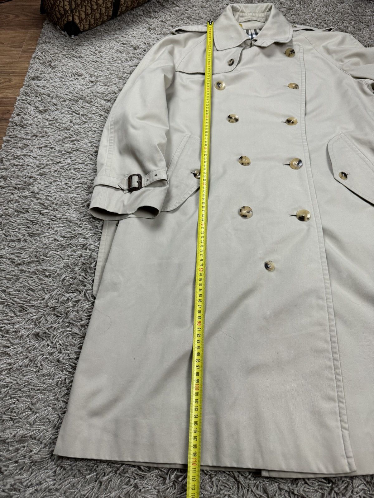 Burberry × Vintage Vintage trench coat Burberry original luxury streetwear item Size L / US 10 / IT 46 - 7 Thumbnail
