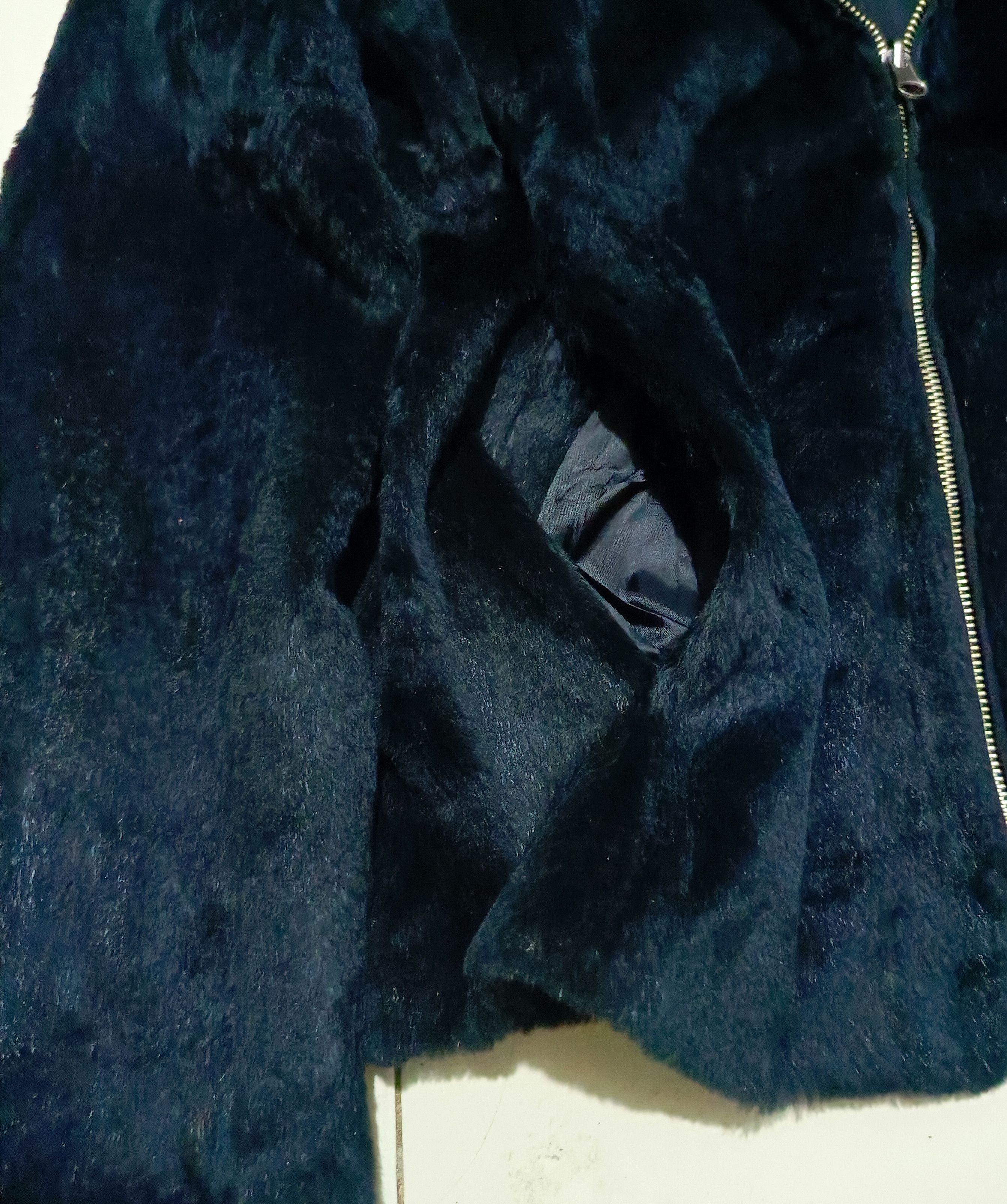 If Six Was Nine DAS.IST Hairy black skin Leather Jacket Size M / US 6-8 / IT 42-44 - 8 Thumbnail