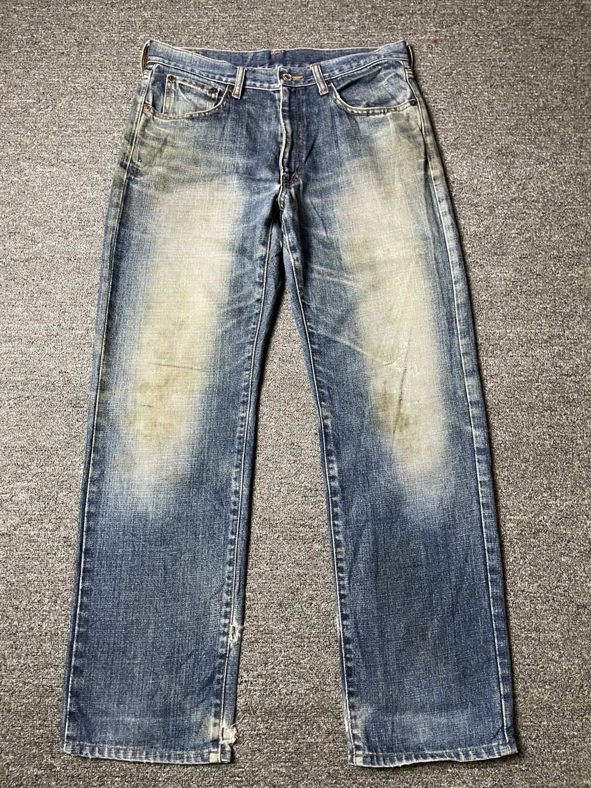 Japanese Brand × Vintage BOBSON CHESSKING Regular Straight Cut Jeans (93) Size US 33 - 1 Thumbnail