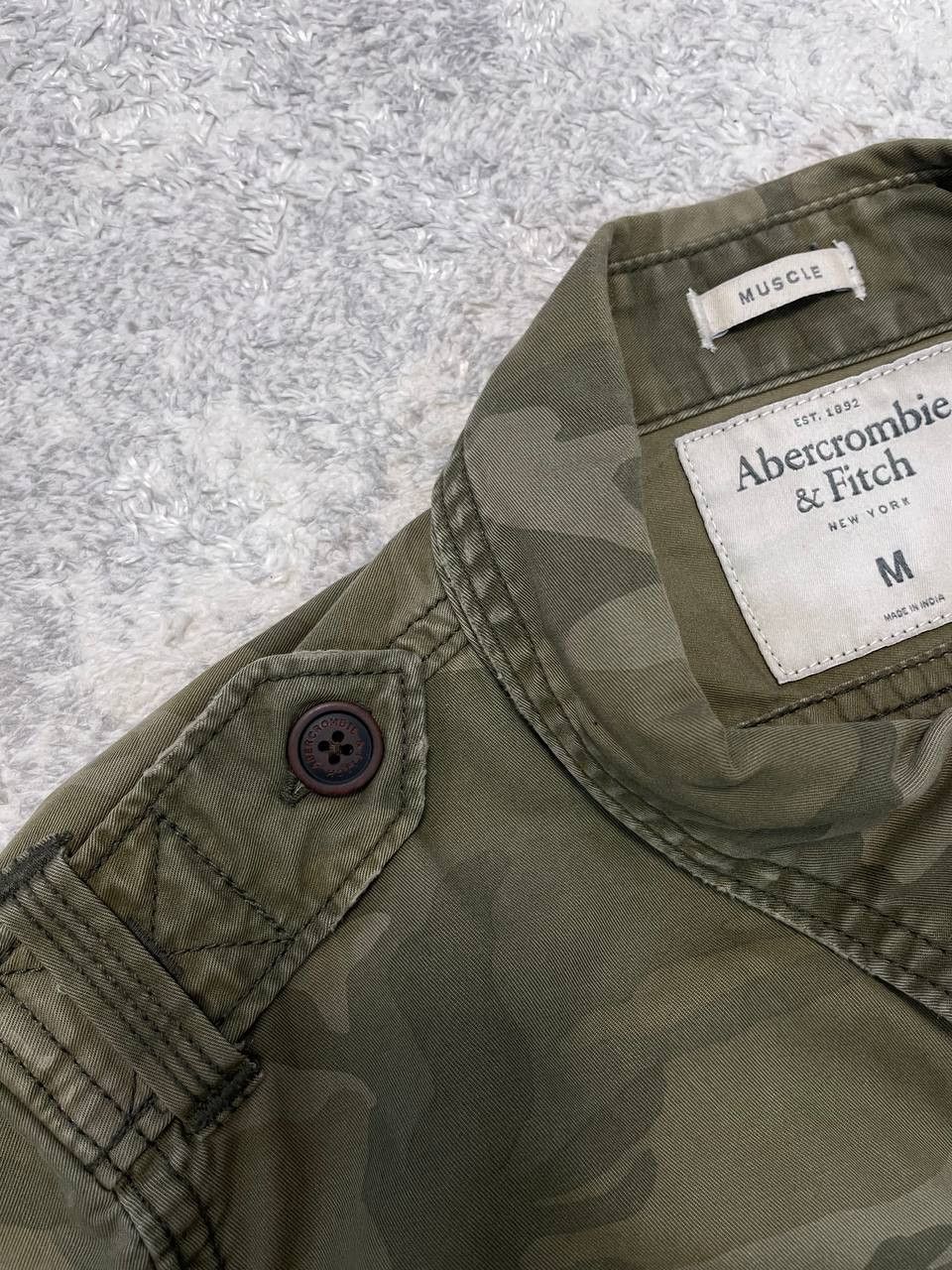 Abercrombie & Fitch Vintage Y2K ABERCROMBIE M-65 Camouflage Shirt, Army Size US M / EU 48-50 / 2 - 9 Thumbnail