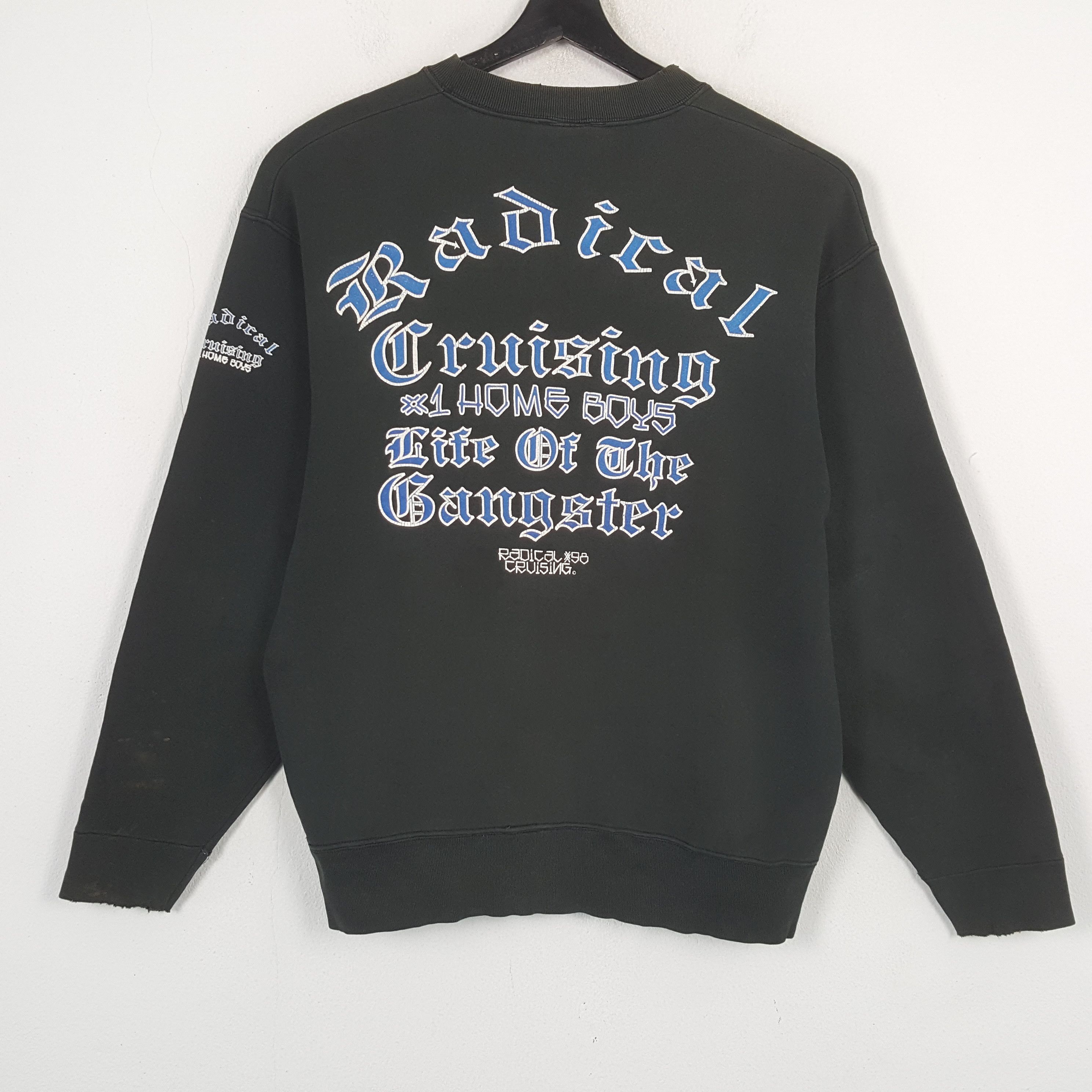 Vintage RADICAL Cruising Streetwear Style Sweatshirt C289N15 Size US M / EU 48-50 / 2 - 1 Thumbnail