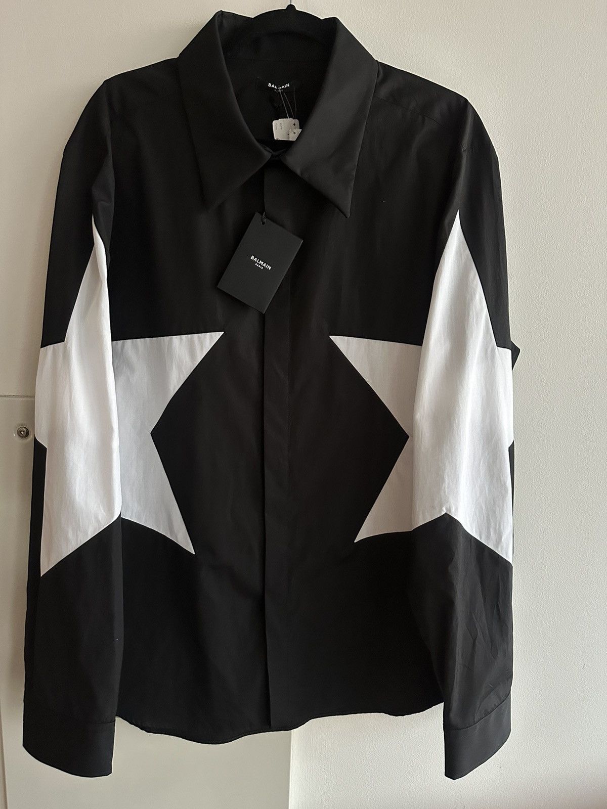 Balmain Rare Runway Brand New Balmain Paris Star ⭐️ Celebrity Shirt Size US XL / EU 56 / 4 - 3 Thumbnail