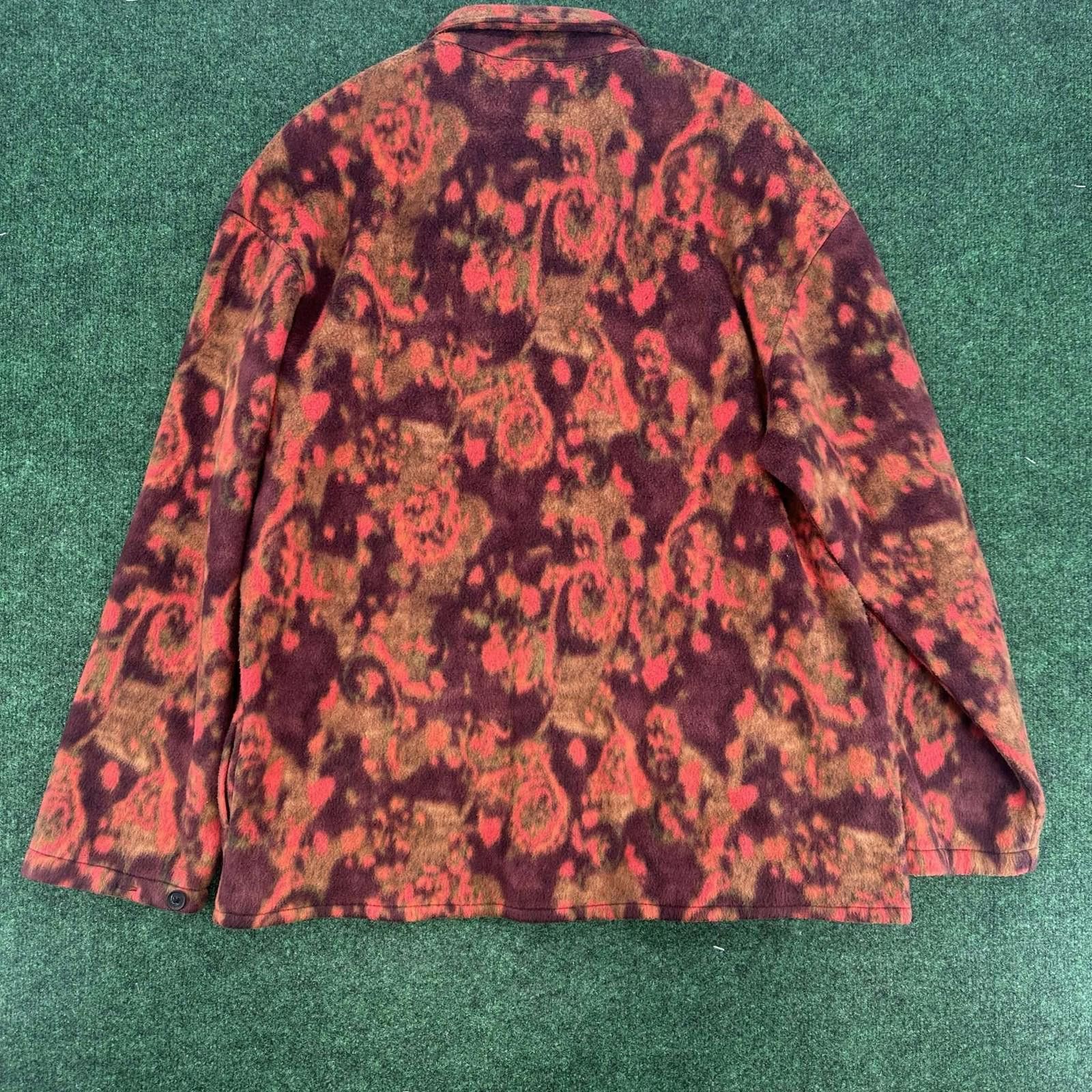 Supreme Supreme Paisley Floral Fleece Shirt M New D9073 Size US M / EU 48-50 / 2 - 2 Thumbnail