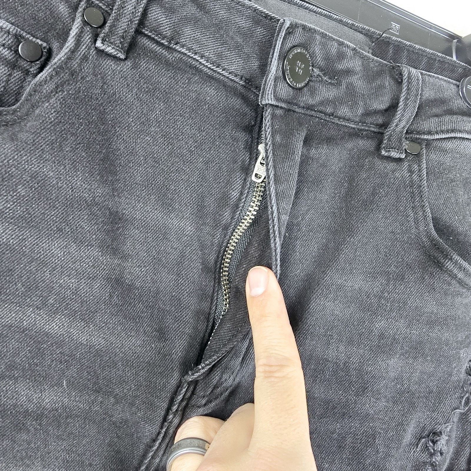 Homme + Femme La Homme Femme Jeans 32 Black Distressed 30x31 Streetwear Size US 30 / EU 46 - 5 Thumbnail