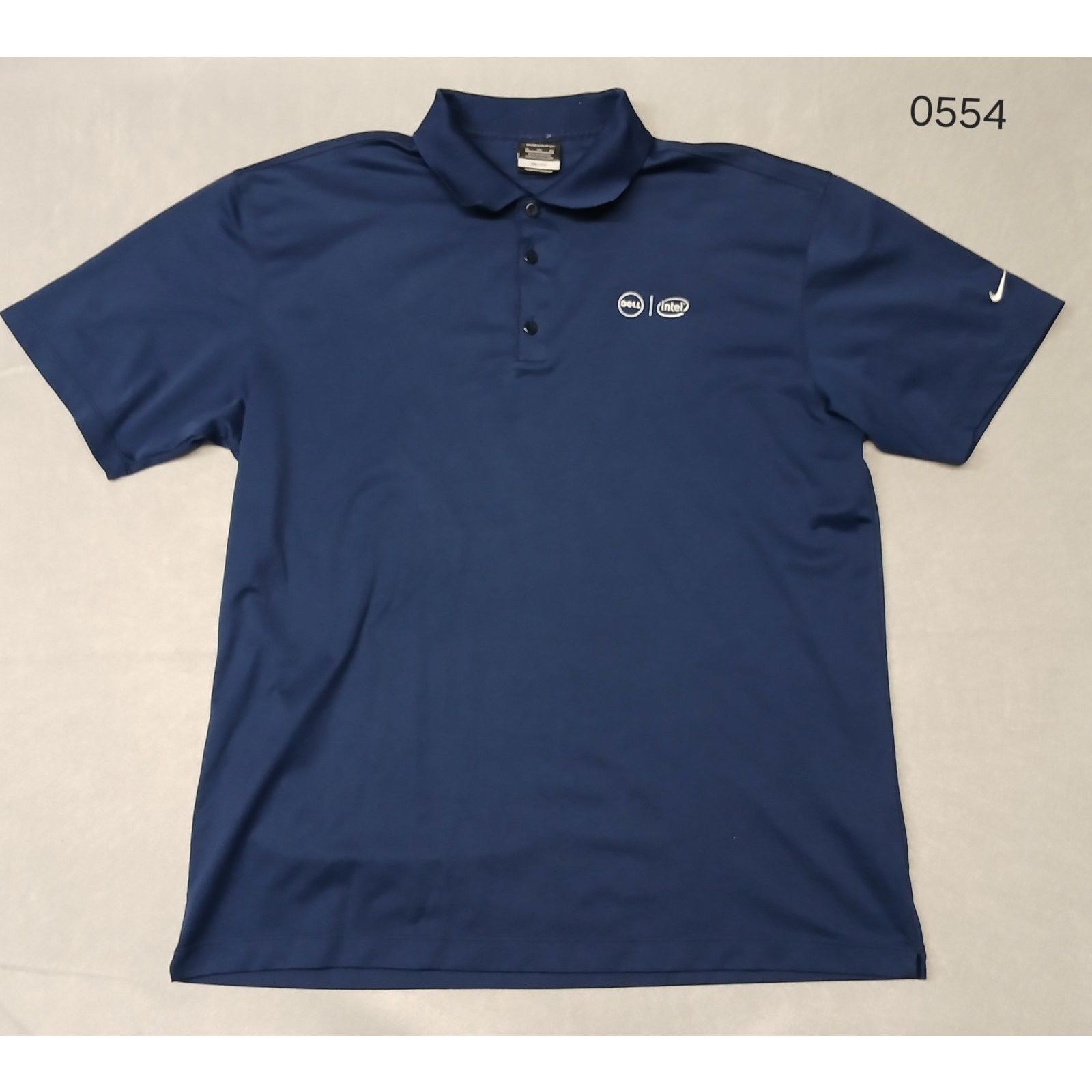 Nike Nike Golf Dri-Fit (XL) Navy Blue Button Collar Shirt Size US XL / EU 56 / 4 - 1 Thumbnail