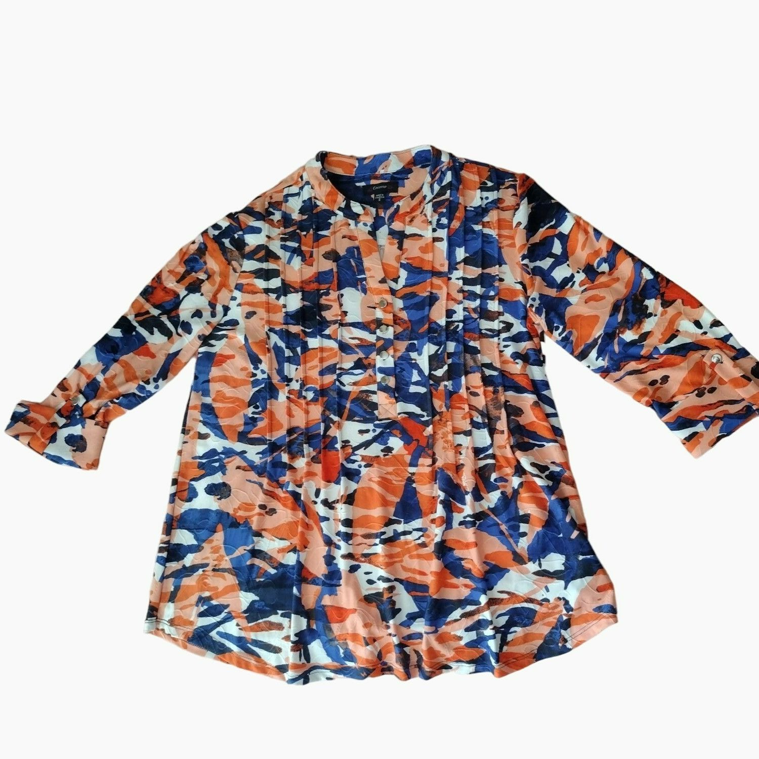 Other Womens Cocomo Abstract Print Button-Front Top Sz S Polyester Size S / US 4 / IT 40 - 7 Thumbnail
